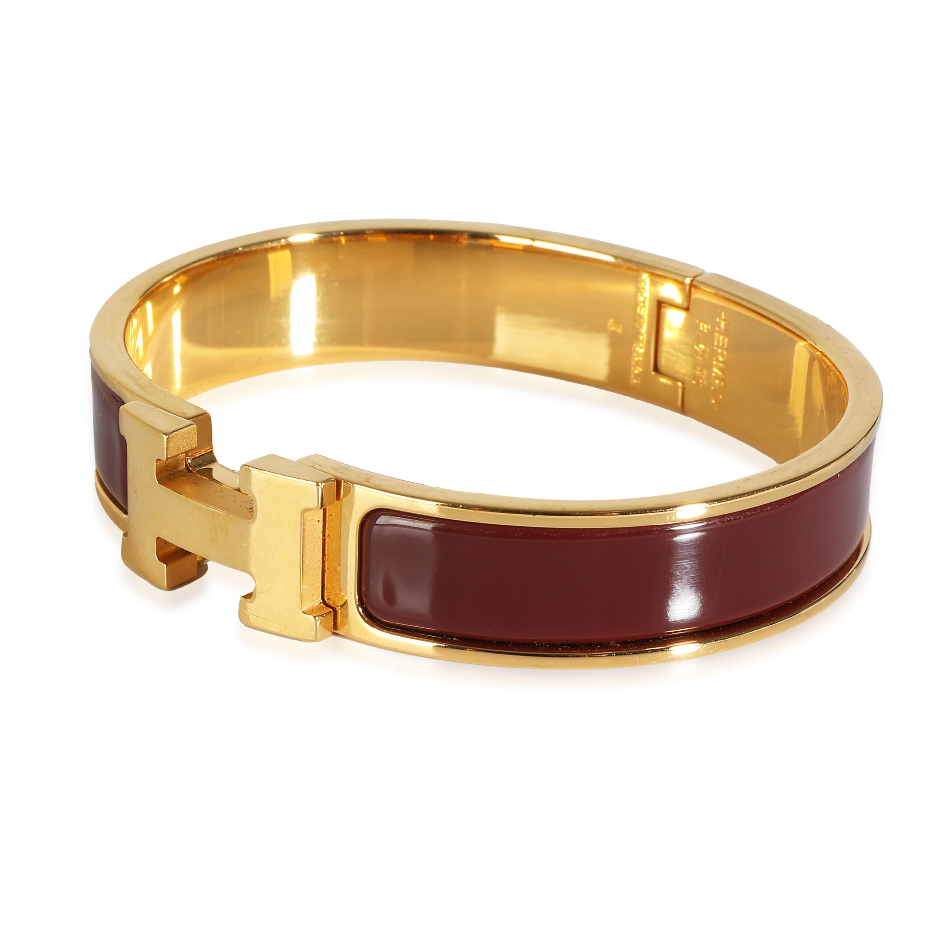 Hermès Clic H Bracelet in  Gold Plated