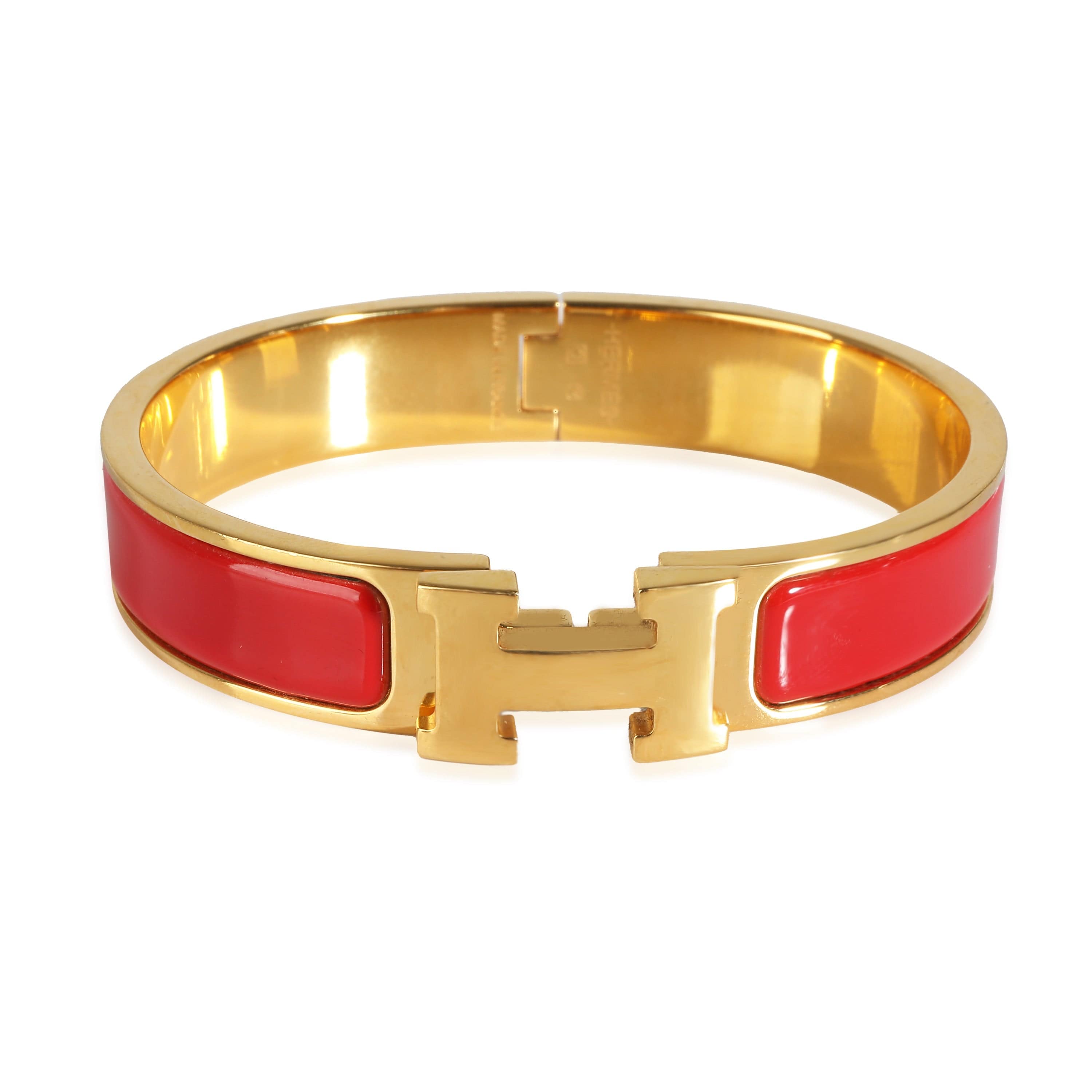 Hermès Clic H Bracelet in  Gold Plated