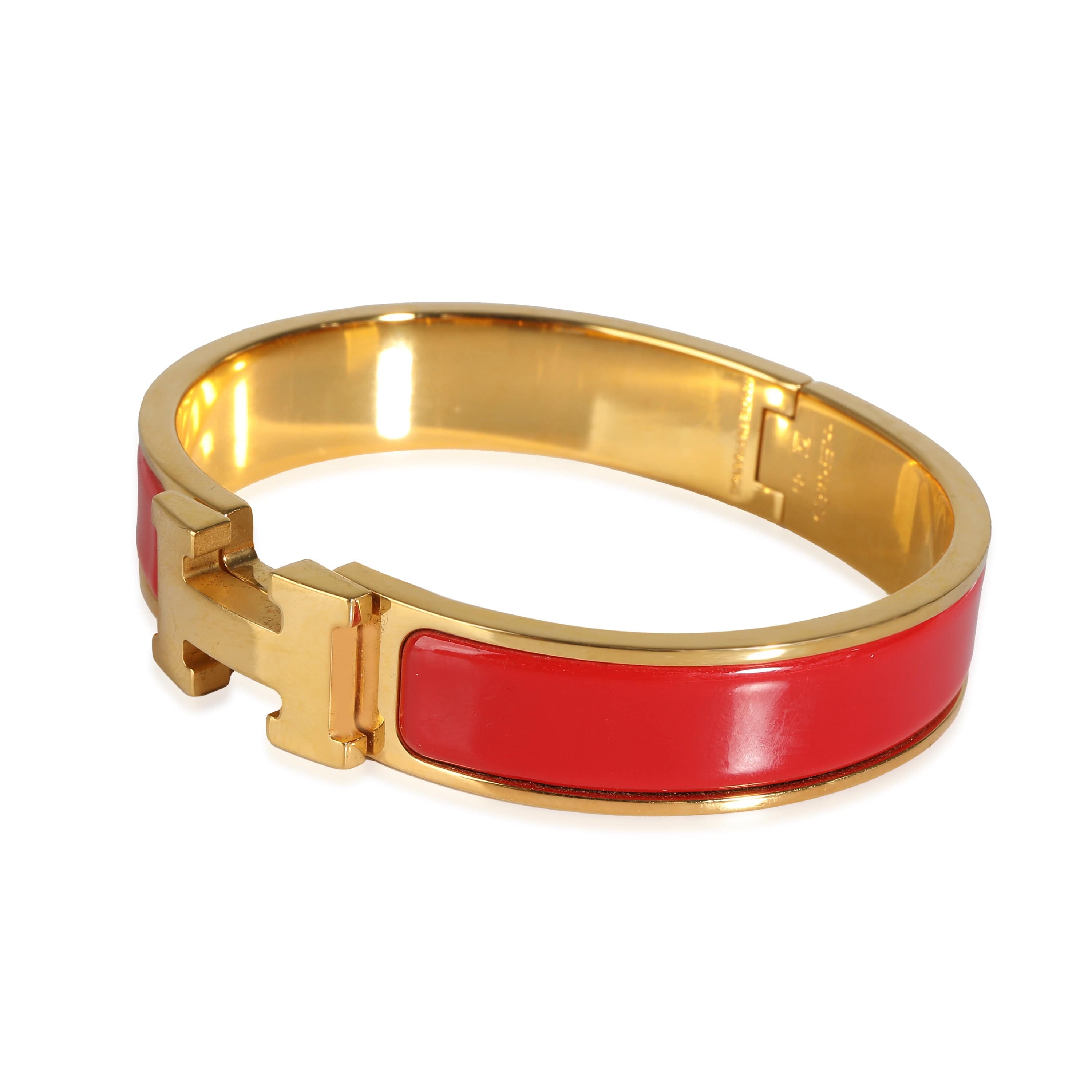 Hermès Clic H Bracelet in  Gold Plated