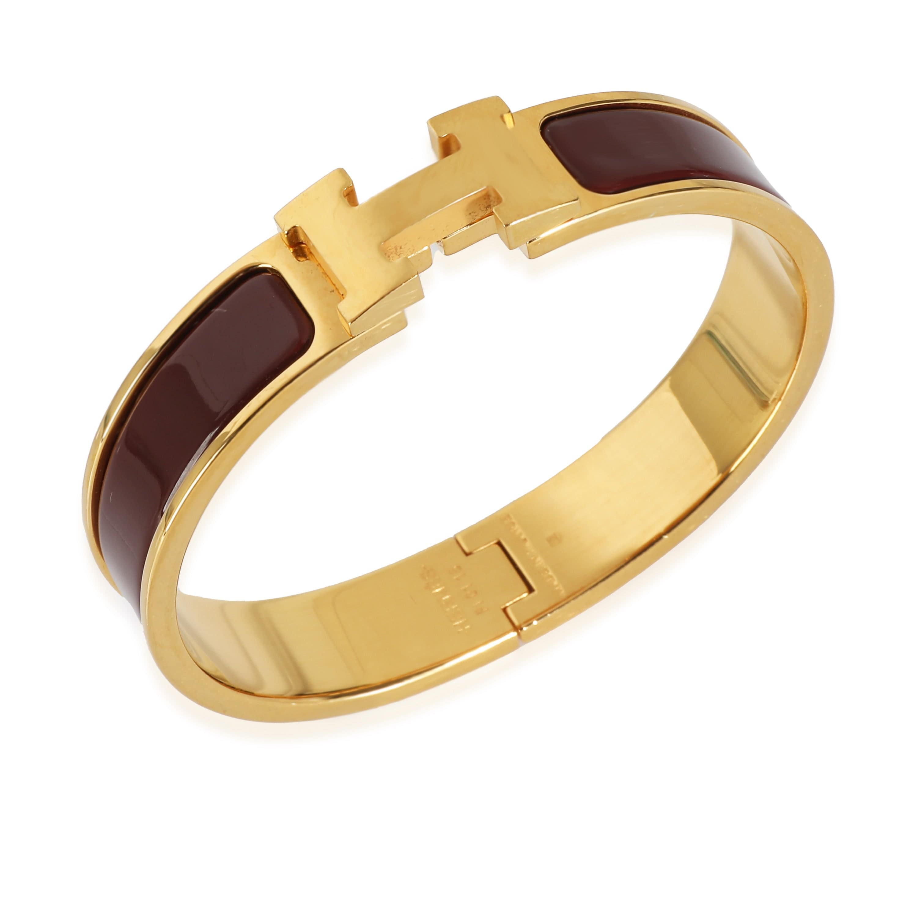 Hermès Clic H Bracelet in  Gold Plated