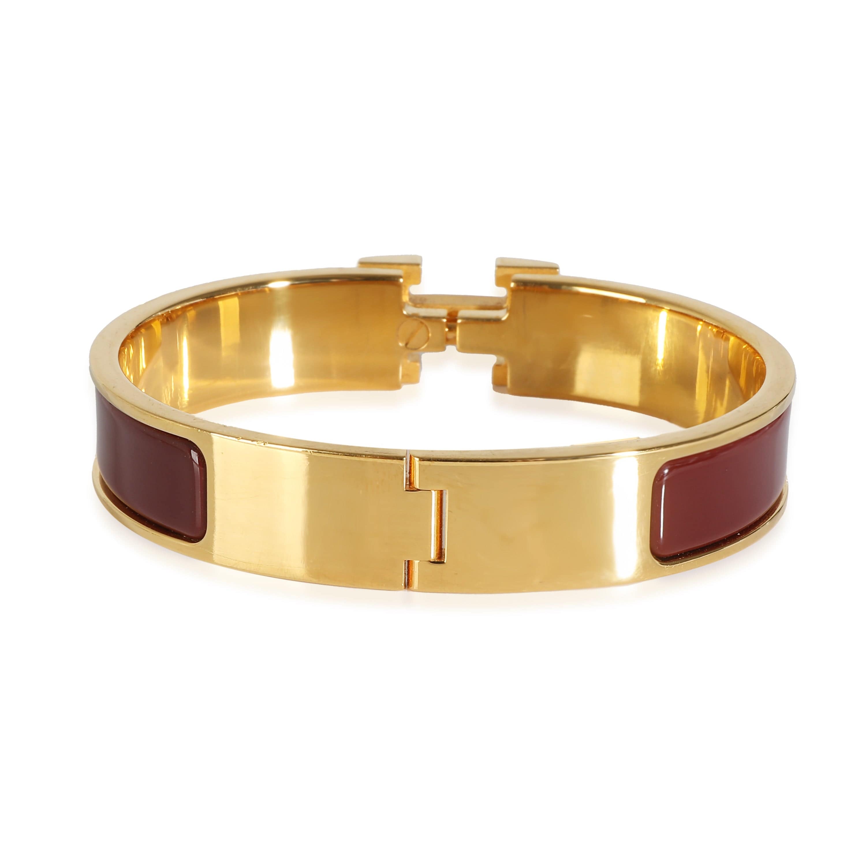 Hermès Clic H Bracelet in  Gold Plated