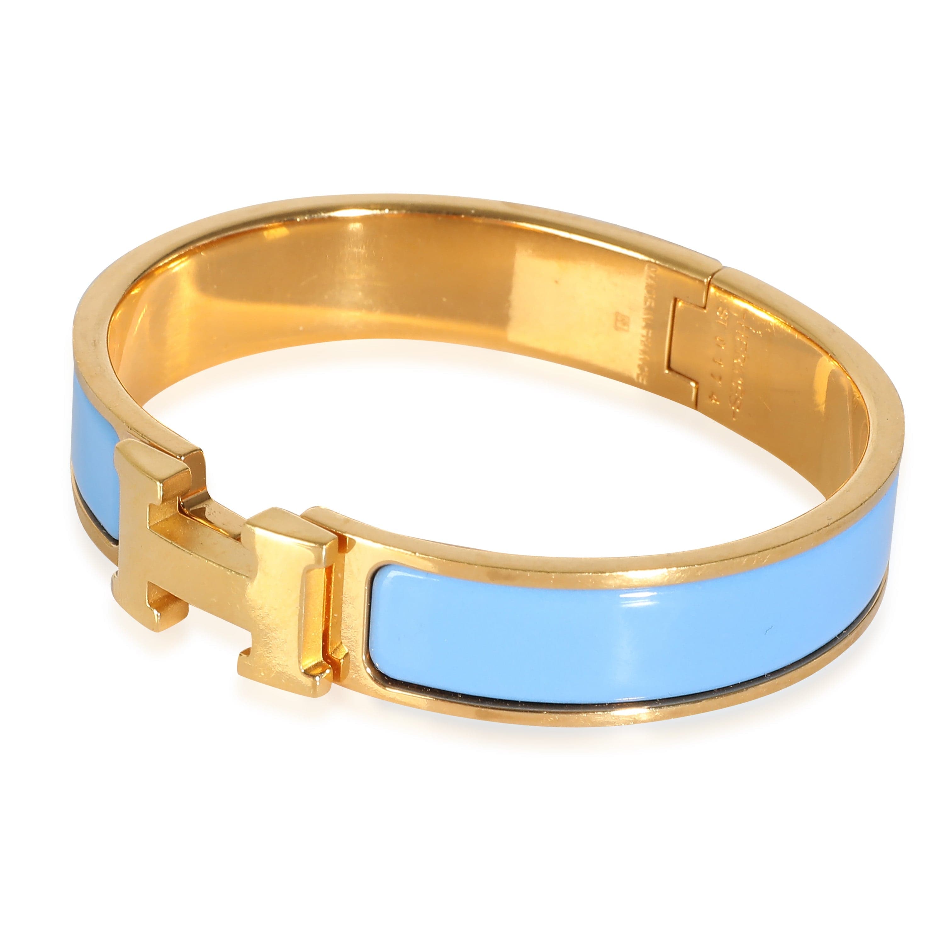 Hermès Clic H Light Blue Bracelet