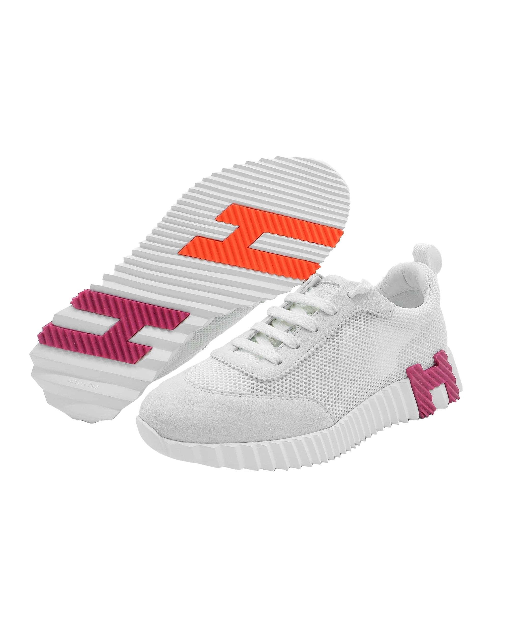 Hermès Hermes Bouncing White Sneakers 38.5 RJC2441