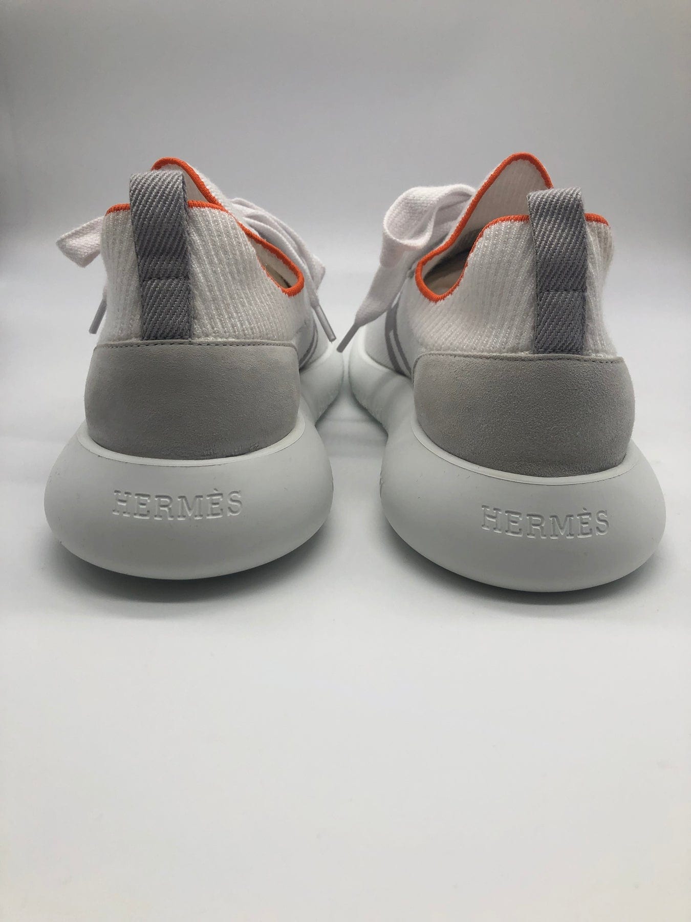 Hermès HERMÈS CREW SNEAKERS Blanc & Gris 38