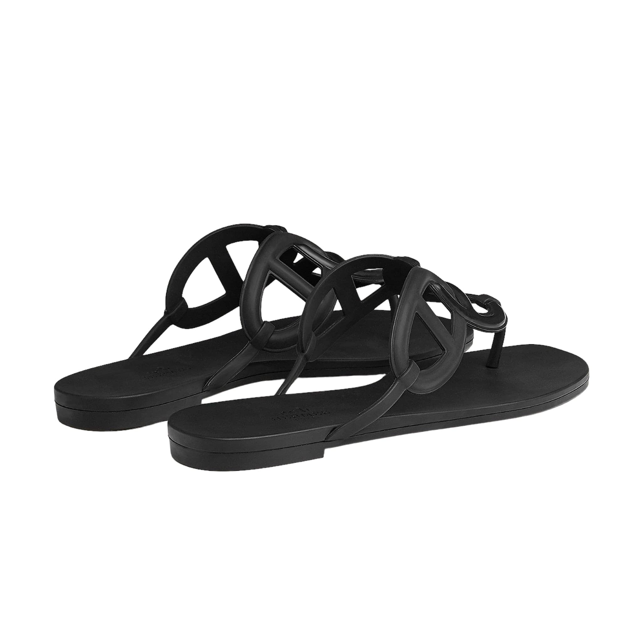 Hermès Hermes Egerie Black Jelly Sandals EU36 SKC1066