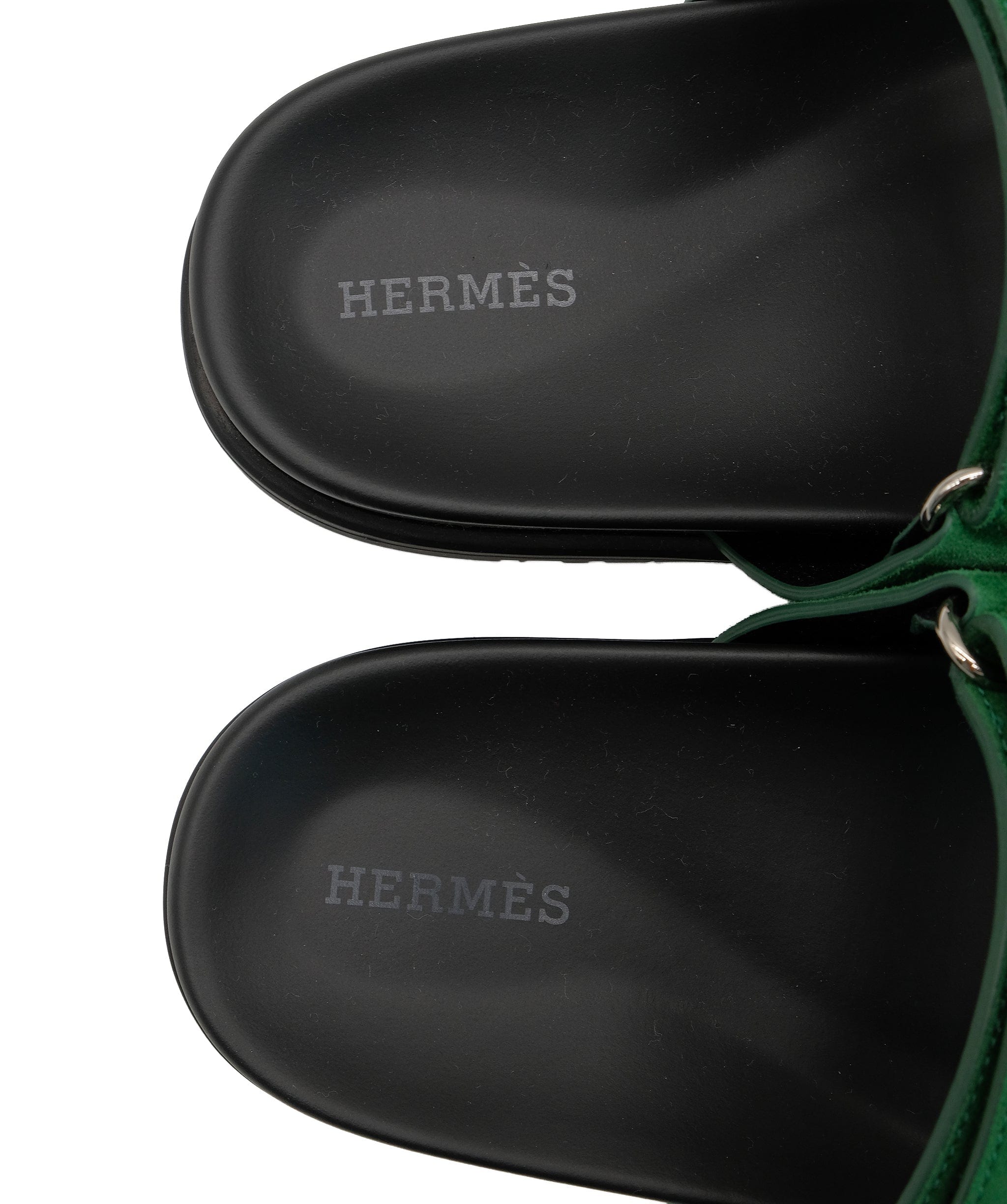 Hermes Hermes Suede Green Chypre 37 RJC2596