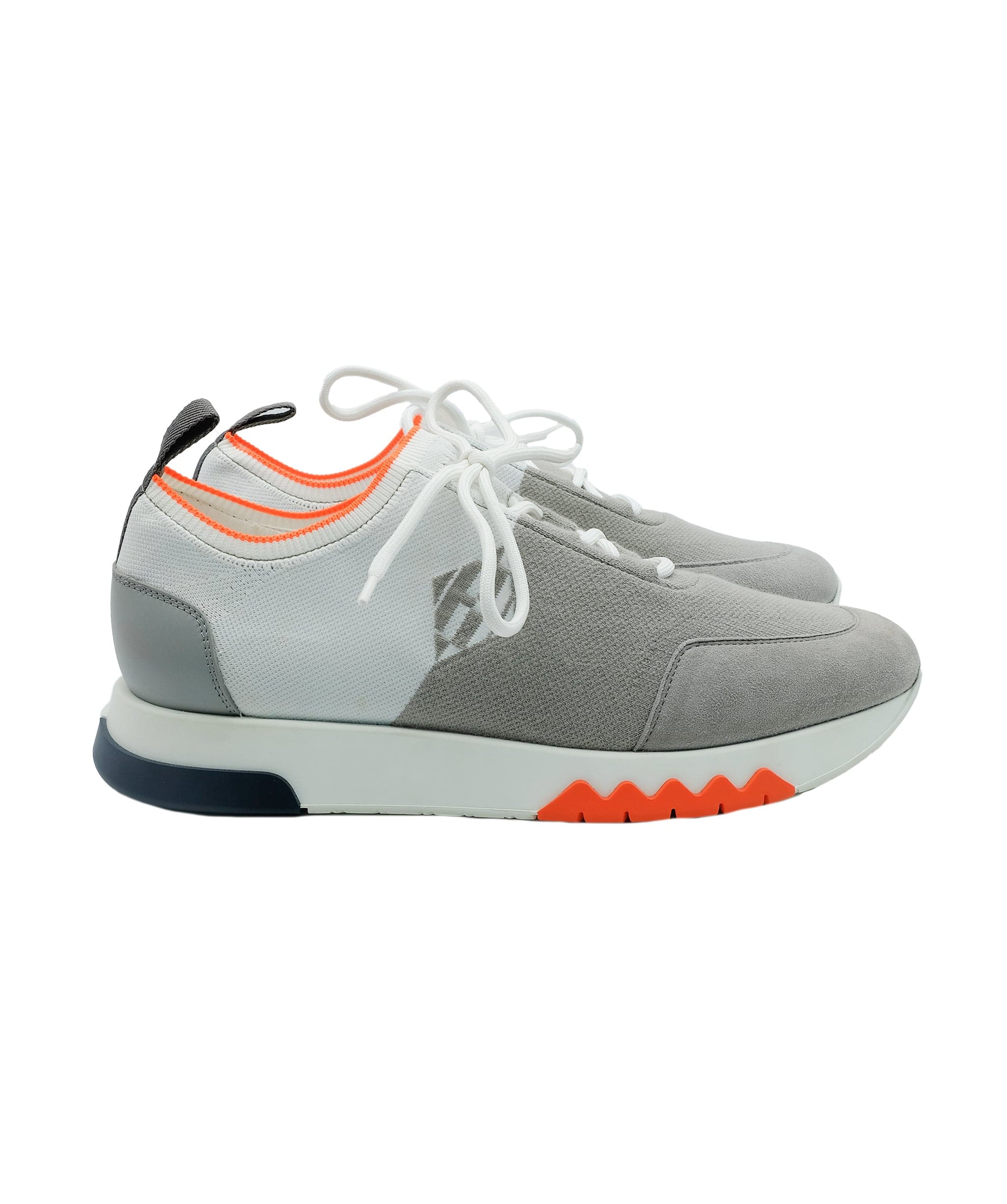 Hermès Hermes White Sneakers Grey/Orange 42 RJC2471