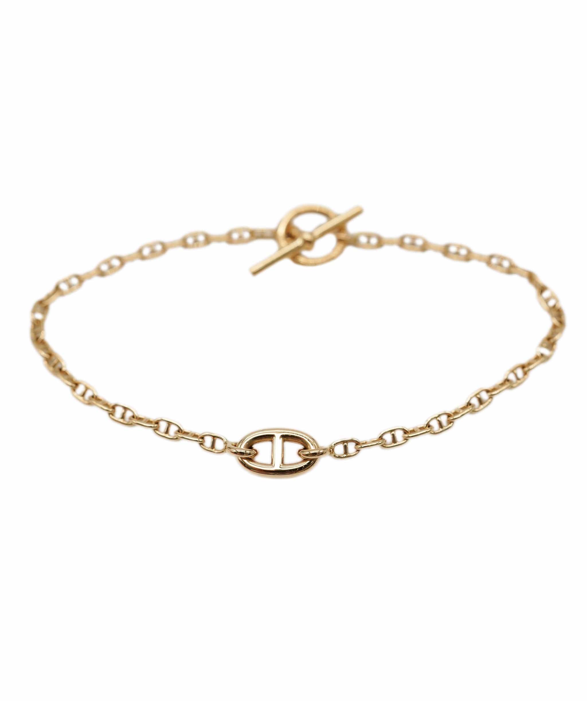 Hermès Hermès Farandole Link 18K Rose Gold Bracelet, Size XS ABC0232