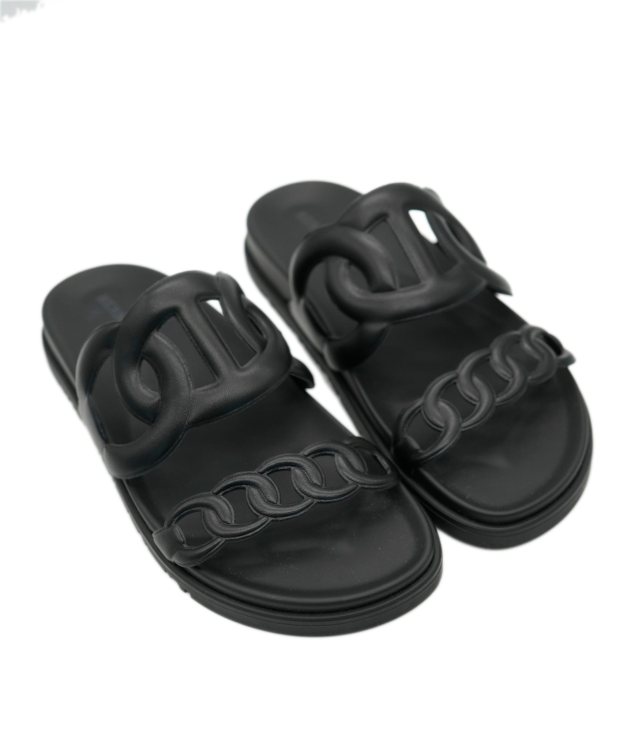 Hermès Hermes Empire Black Sandals ALC1761