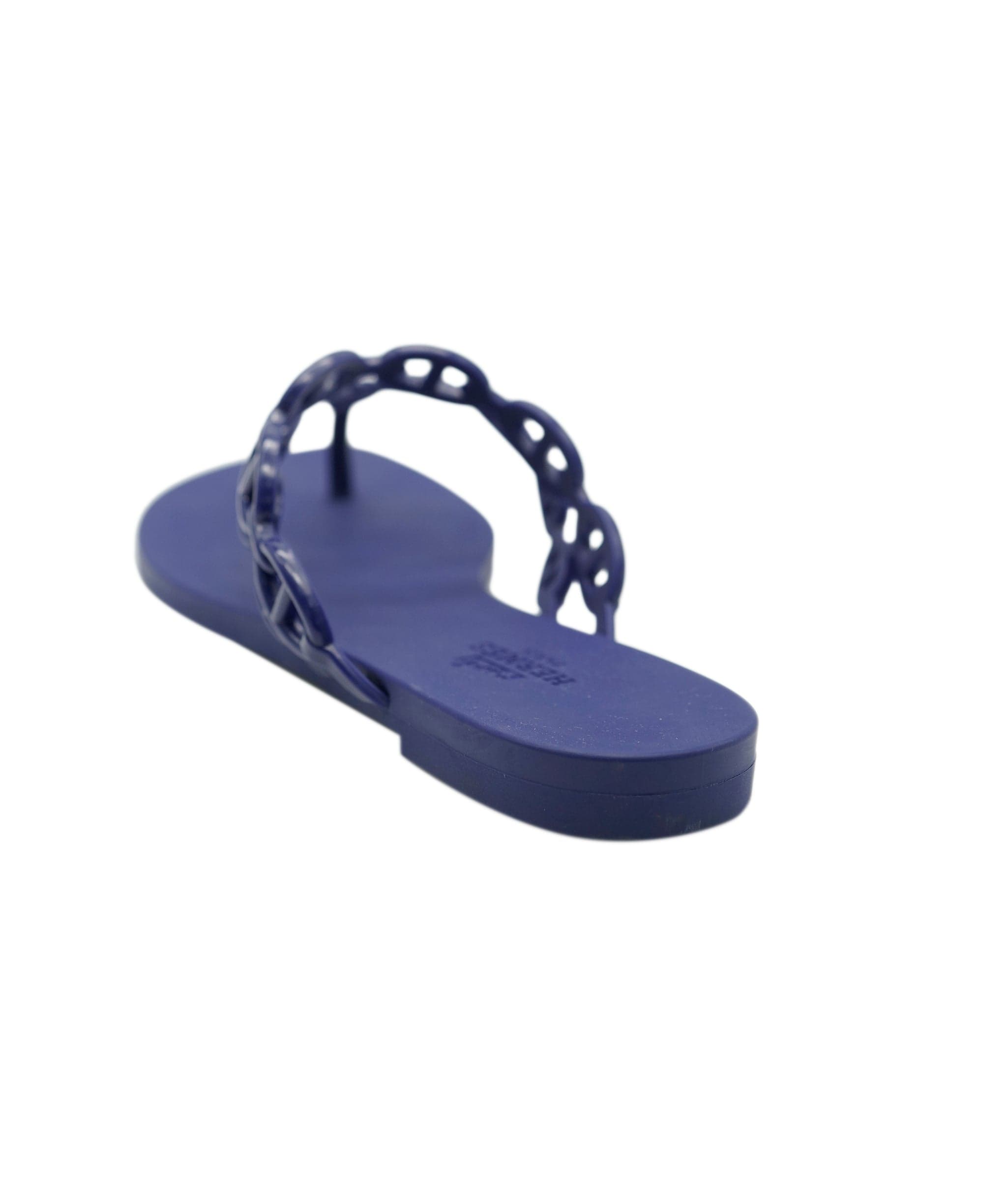 Hermès Hermes island sandals size deep blue size 35 - AJC0639