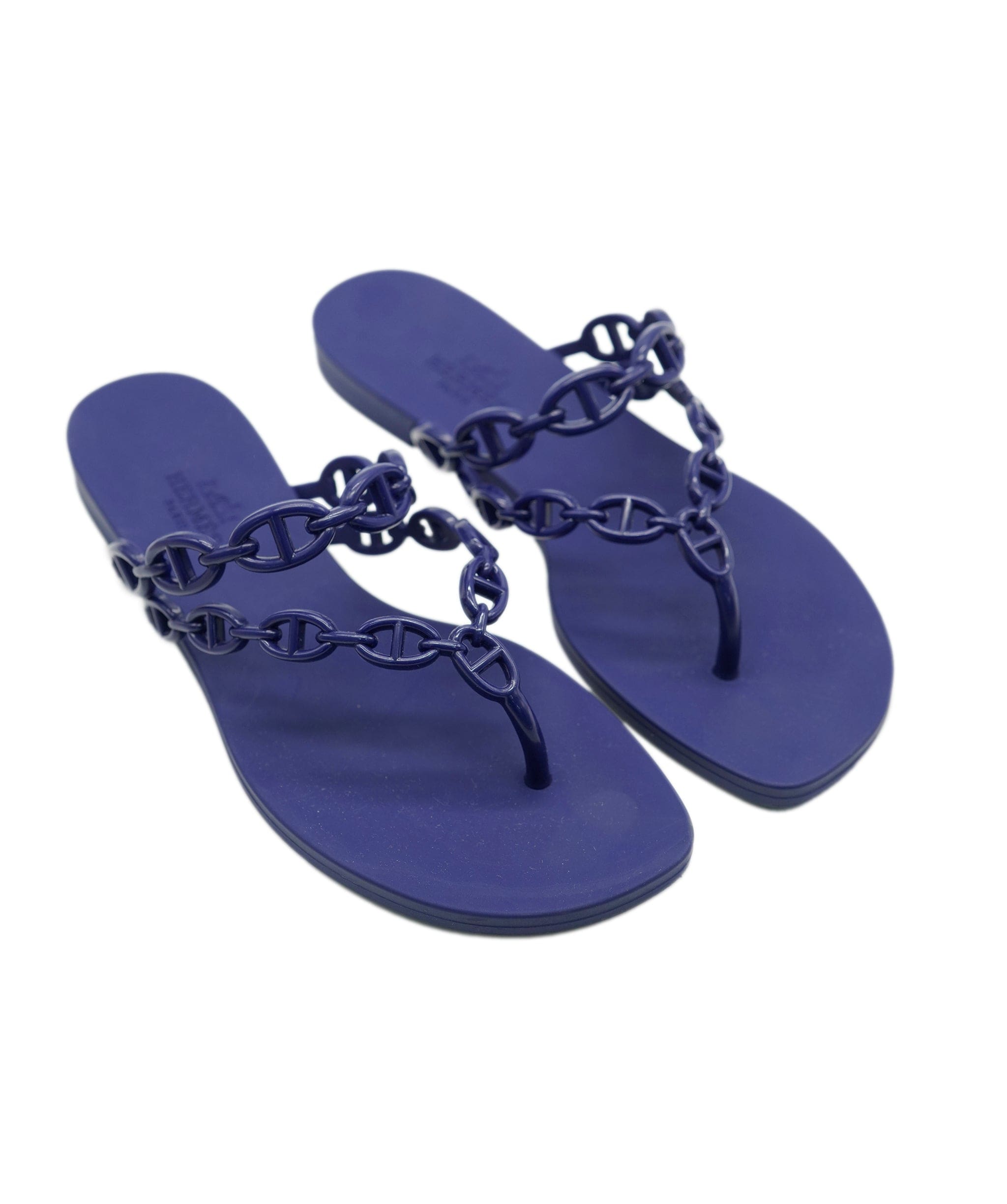 Hermès Hermes island sandals size deep blue size 35 - AJC0639