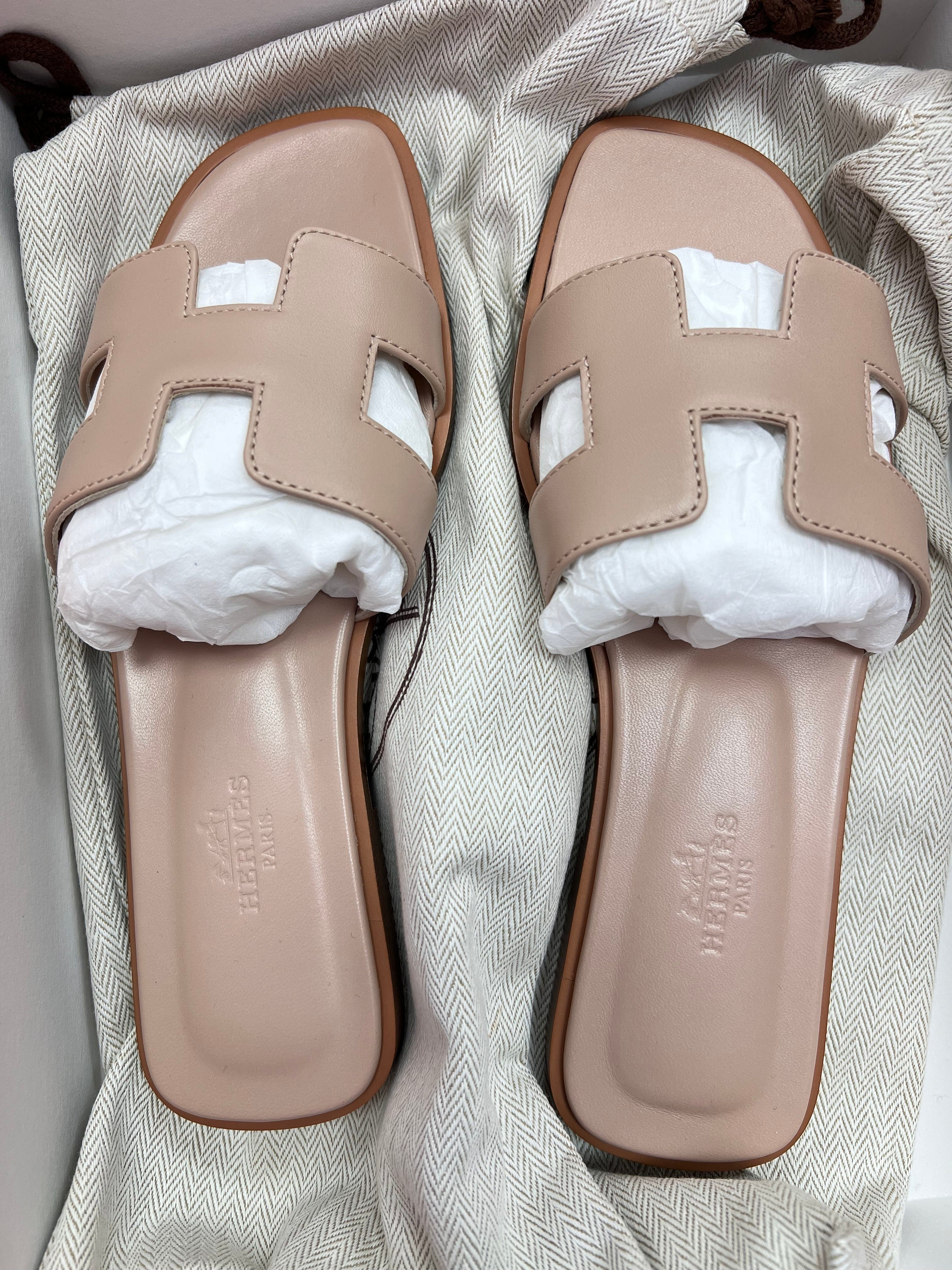 Hermès Hermes Orans Nude Beige Sz 36 SKTR1017