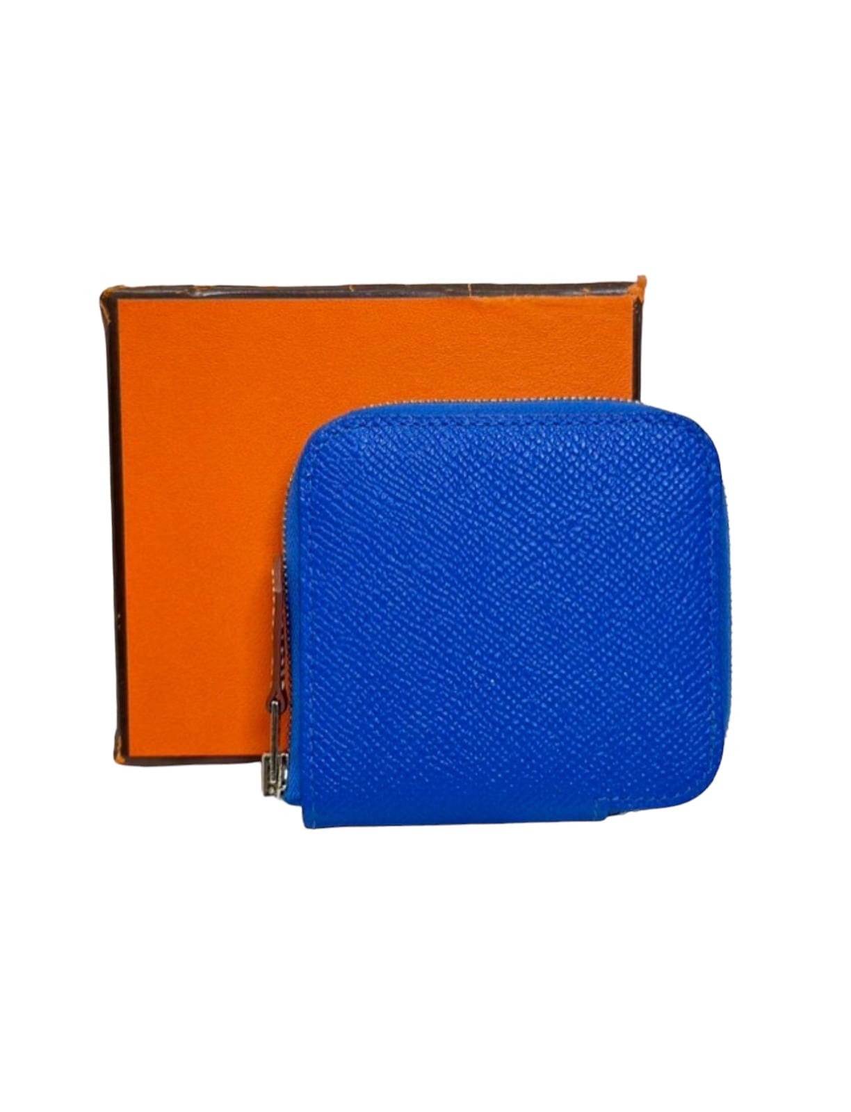 Hermes Hermes Blue Silk Change Purse