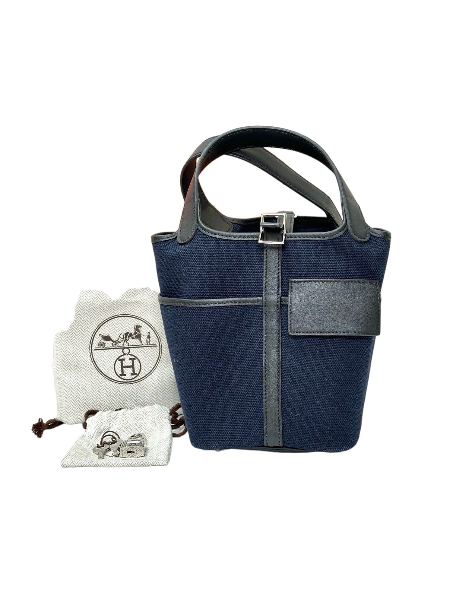 Hermes Hermes Cargo Picotin 18 in Navy