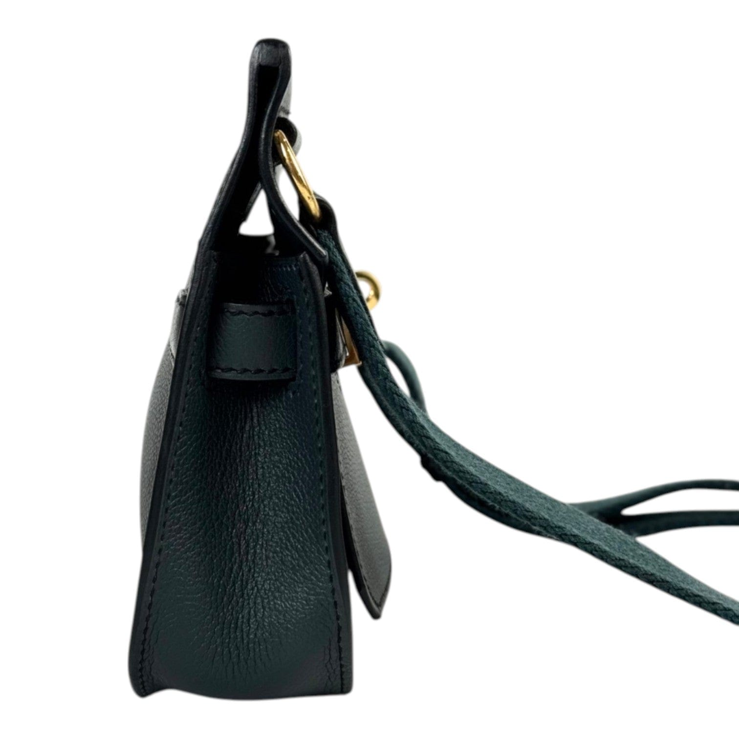 Hermes Hermes Jypsiere Mini Evercolour Vert Rousseau/Vert Cypres Color Bag