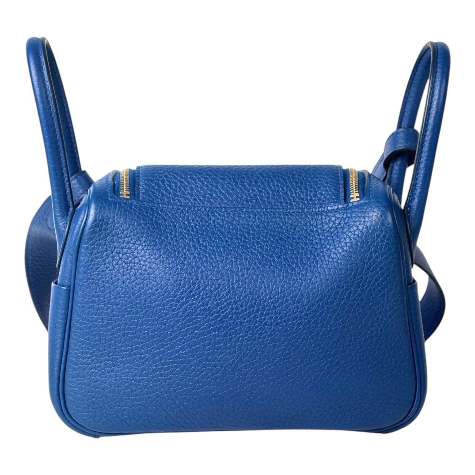 Hermes Hermes Lindy Mini Blue Bag in Clemence