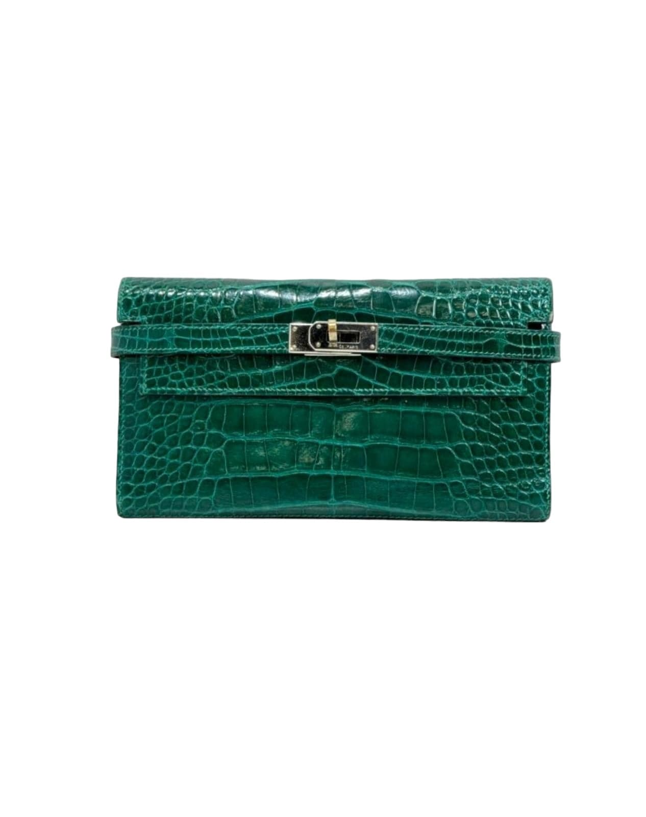 Hermes Hermes Malachite Exotic Kelly Wallet