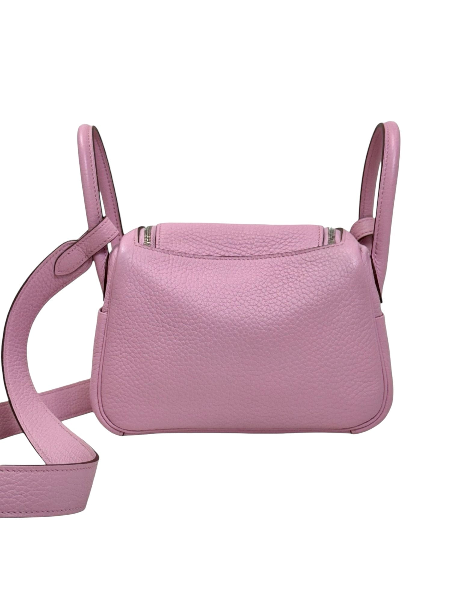 Hermes Hermes Mini Lindy in Mauve Sylvester Clemence with PHW