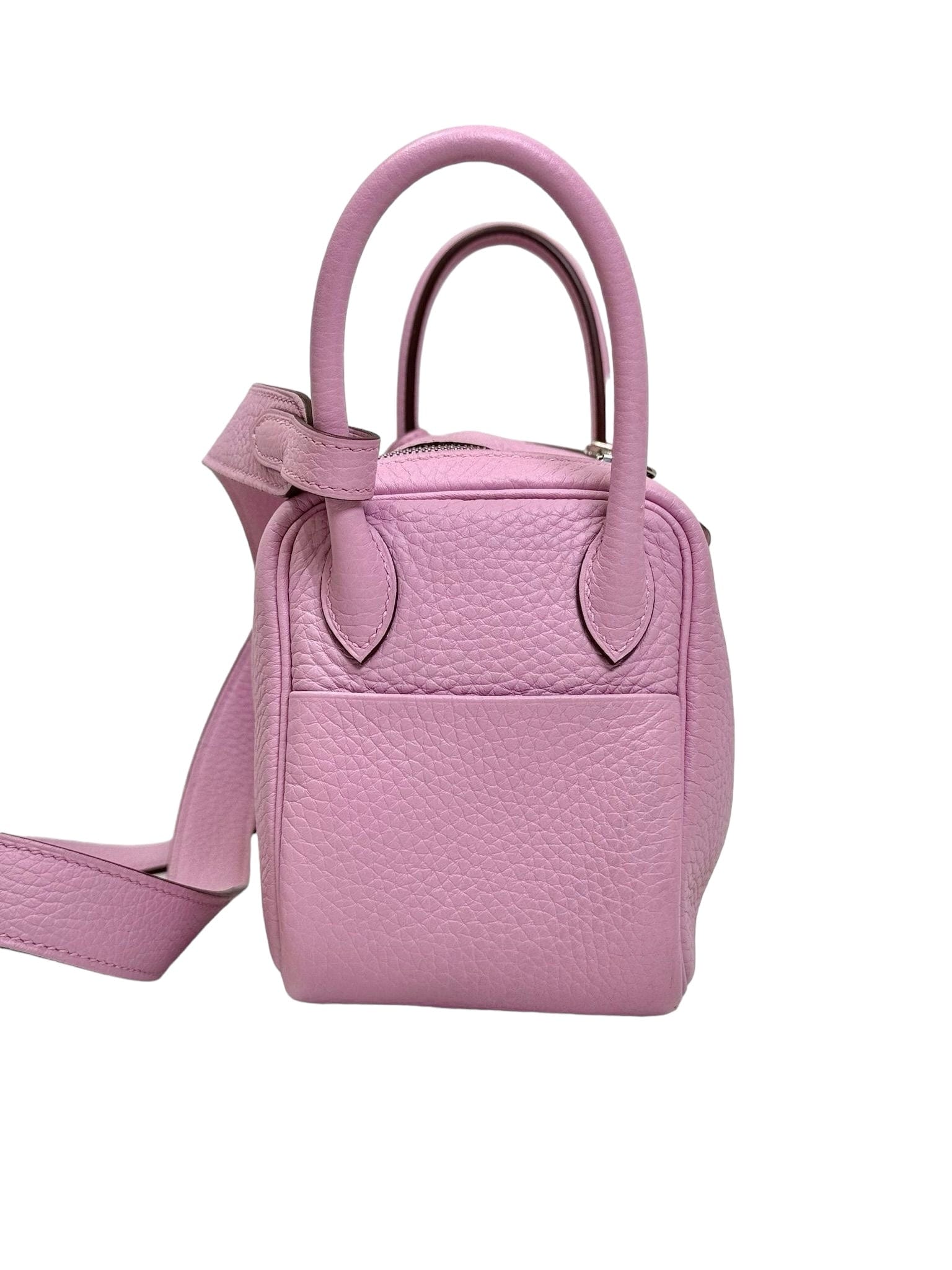 Hermes Hermes Mini Lindy in Mauve Sylvester Clemence with PHW