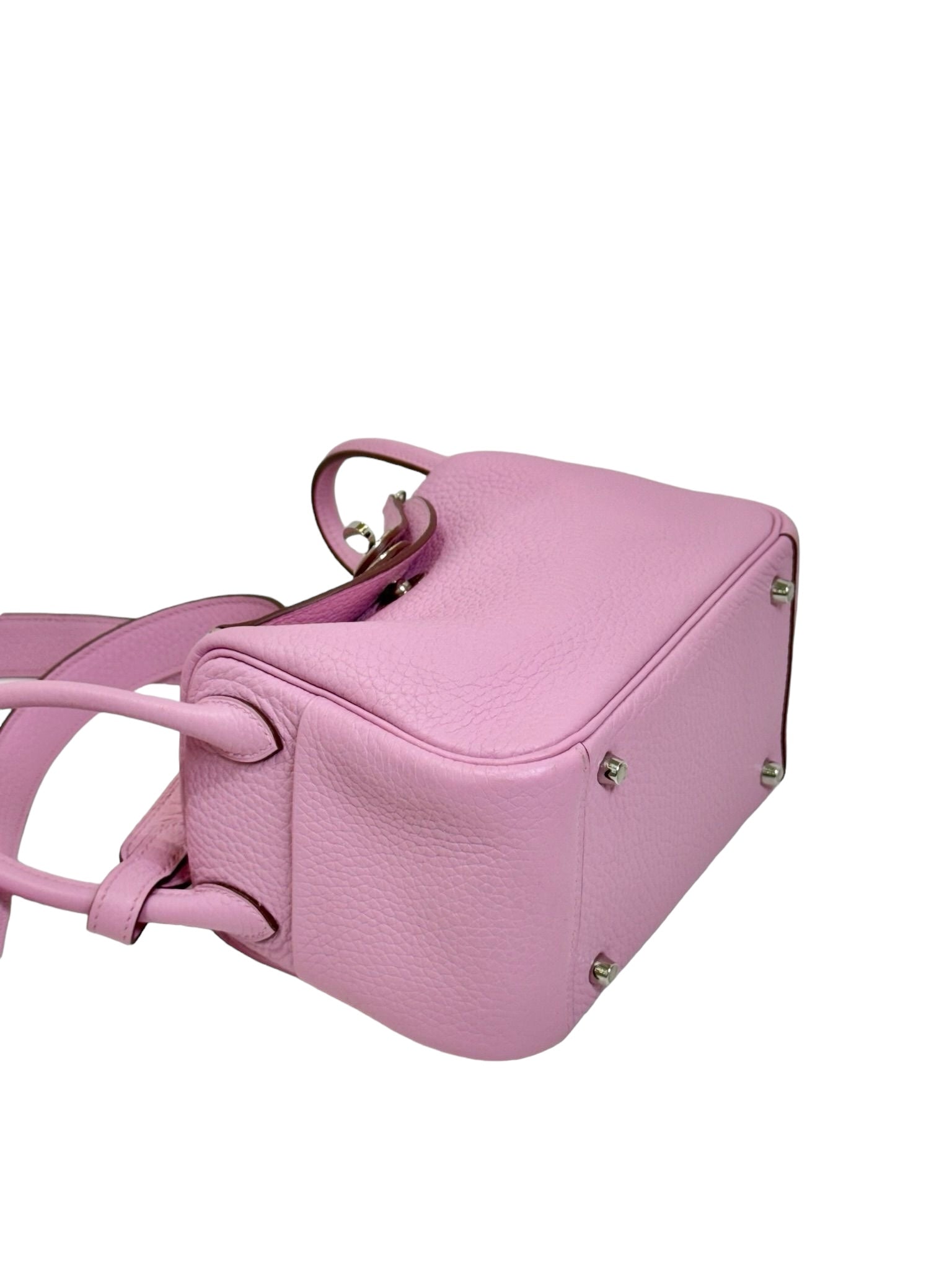 Hermes Hermes Mini Lindy in Mauve Sylvester Clemence with PHW