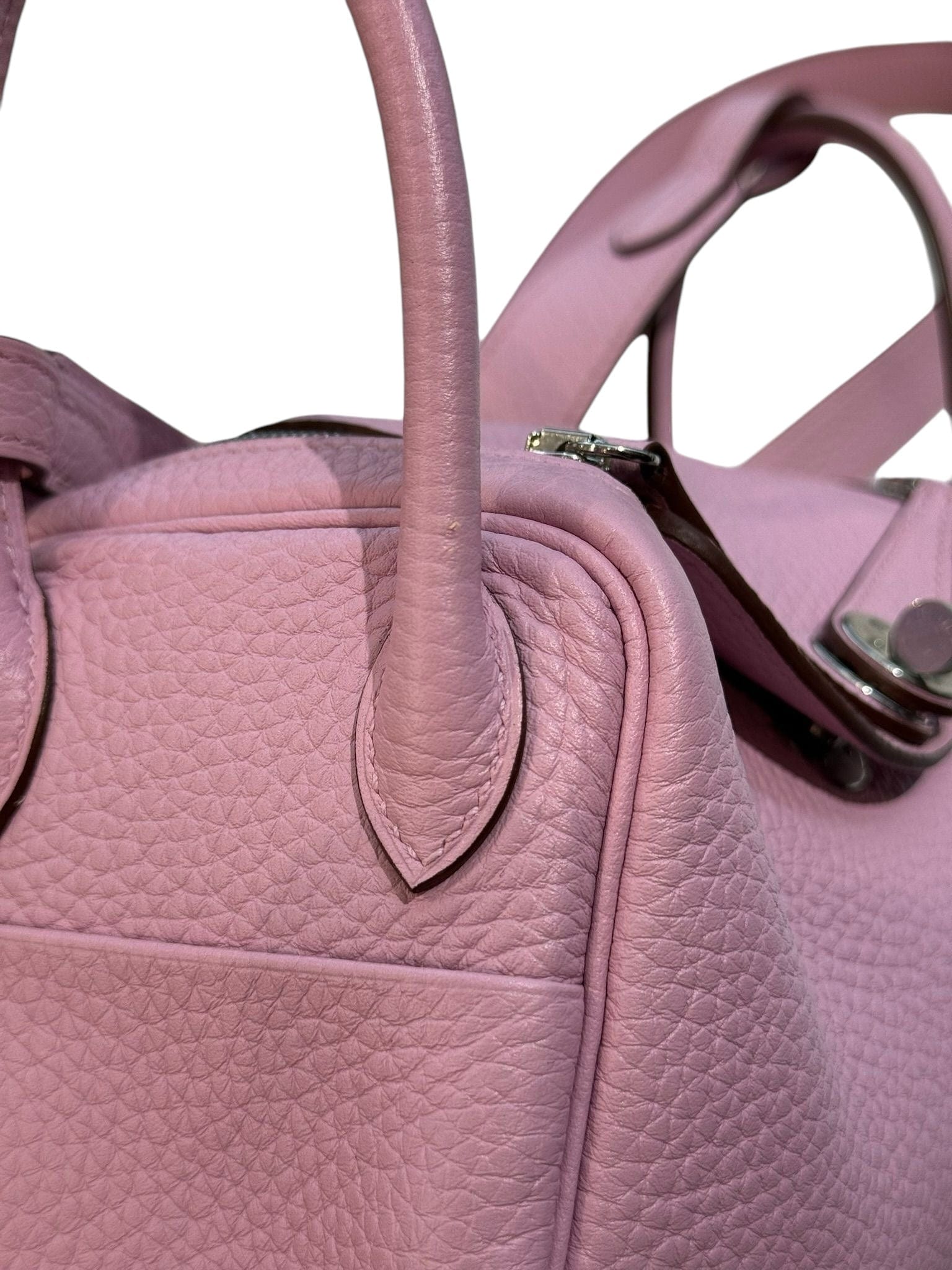 Hermes Hermes Mini Lindy in Mauve Sylvester Clemence with PHW