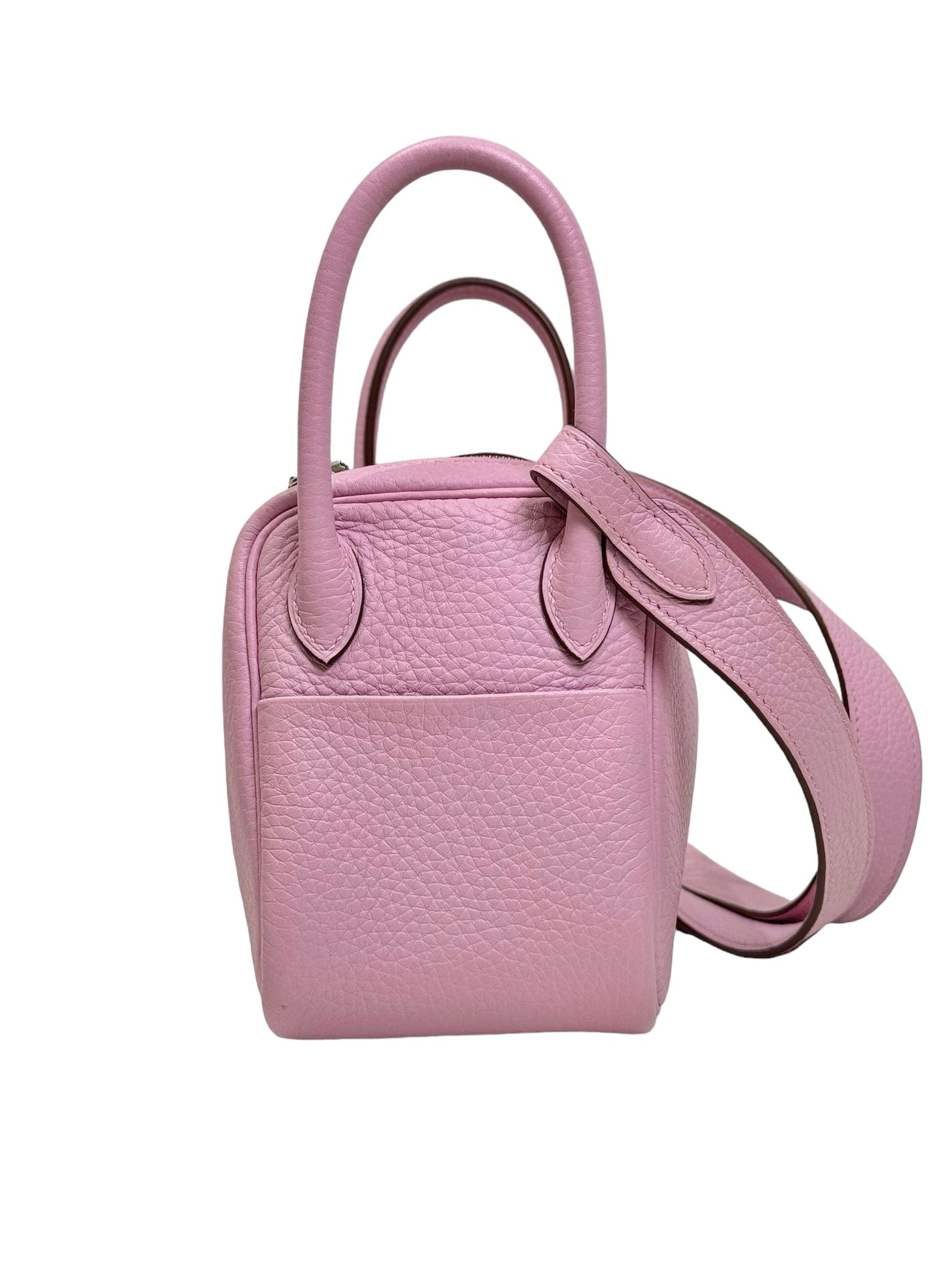 Hermes Hermes Mini Lindy in Mauve Sylvester Clemence with PHW