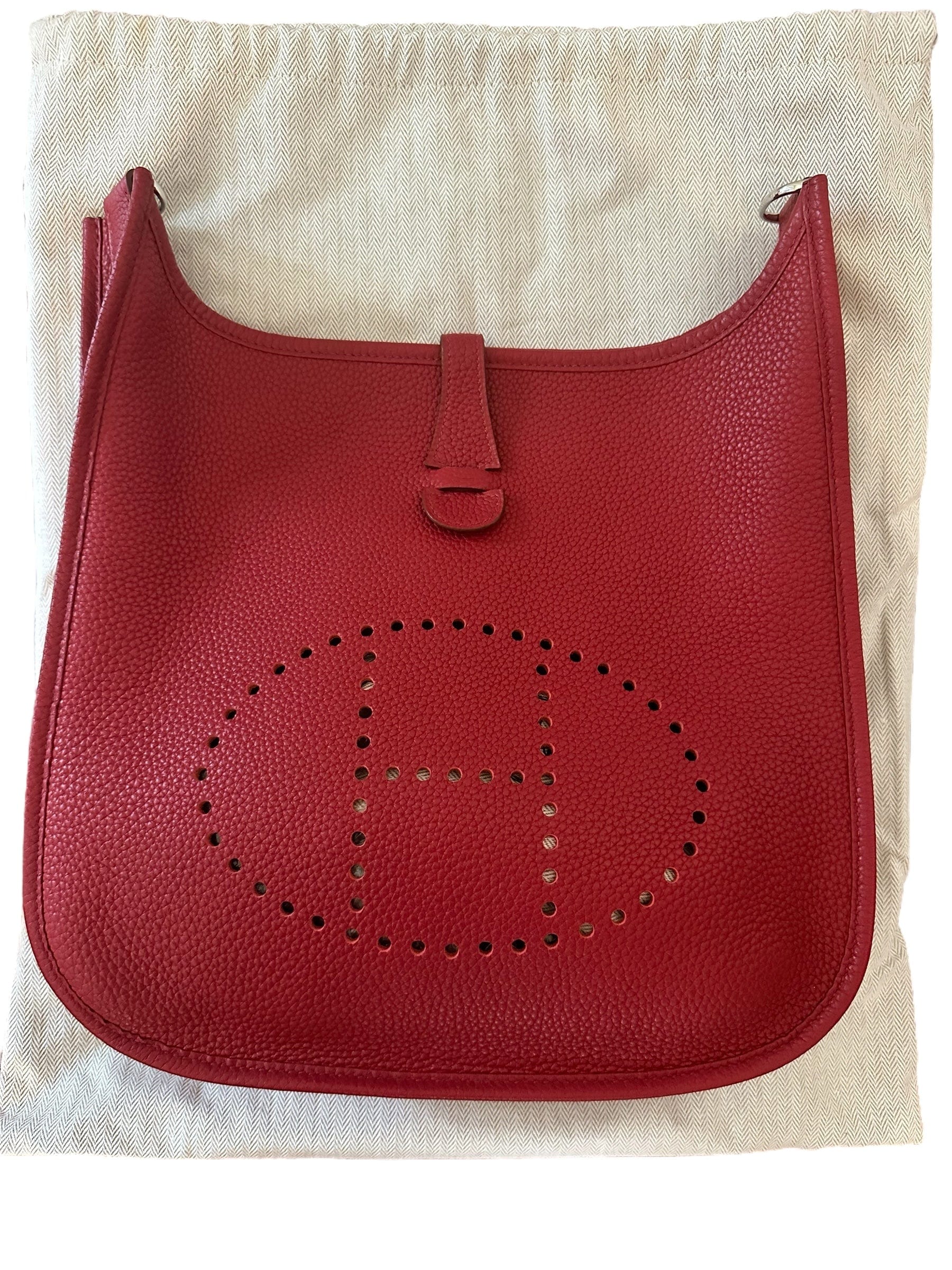 Hermes Hermes Red Clemence PM