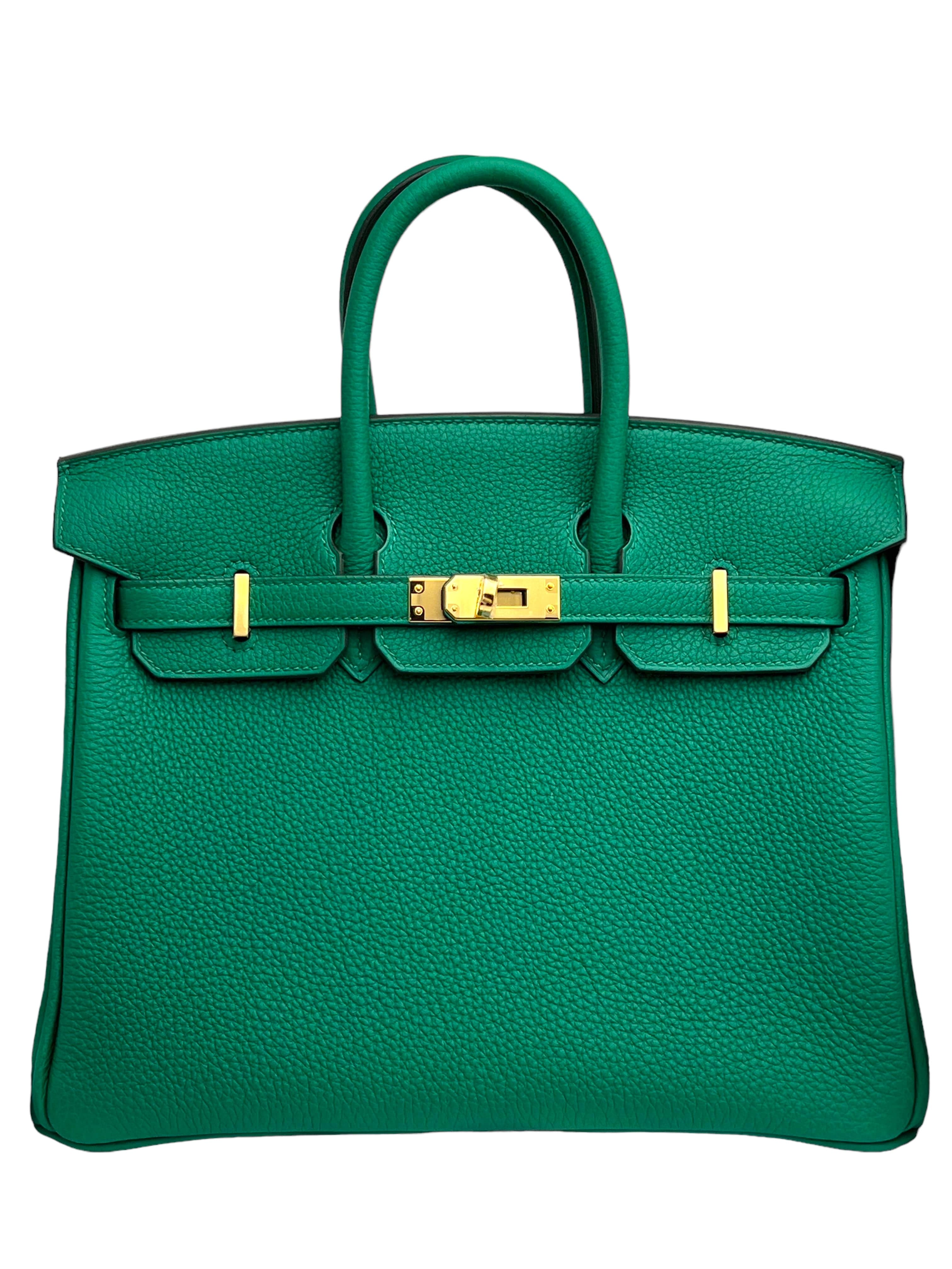 Hermes Hermes Birkin 25 Vert Vertigo Togo GHW #W SKC1397