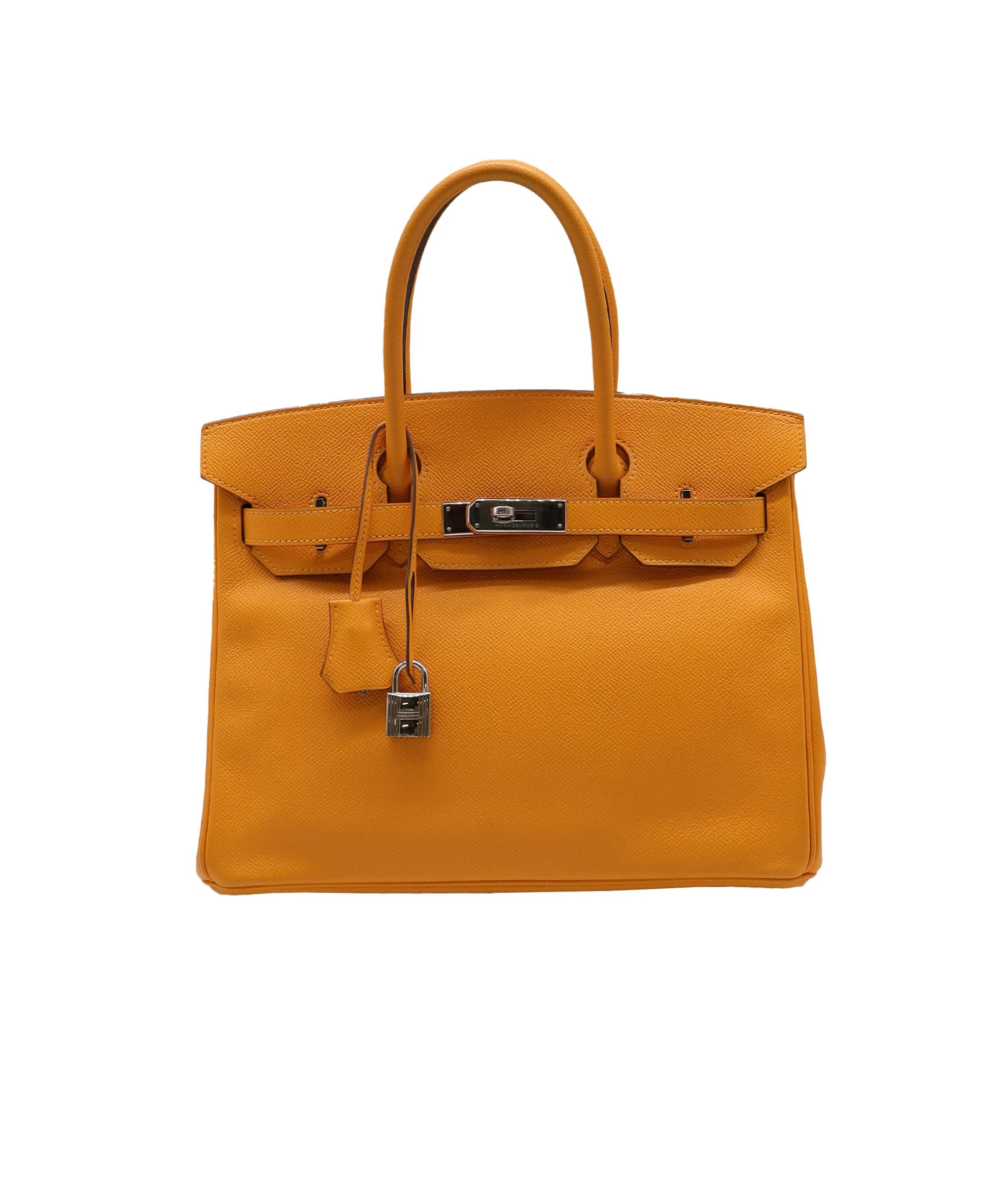 HERMES Hermes Birkin 30 Jaune Dor Epsom PHW 90251945