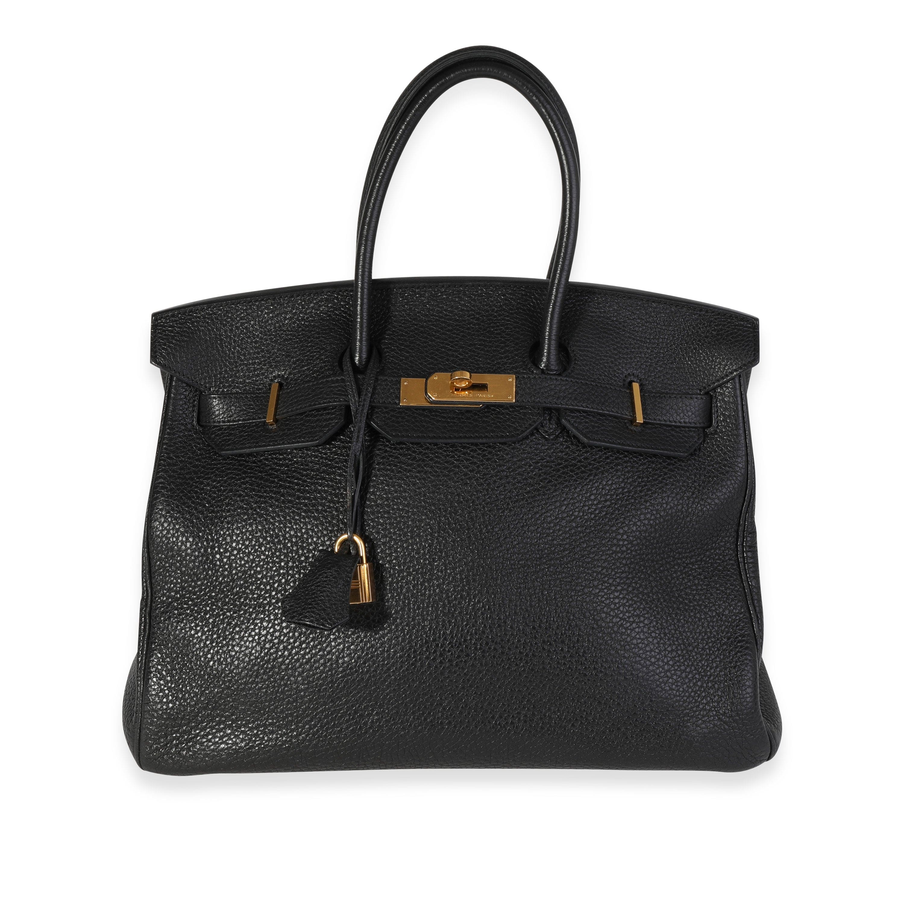 Hermès Hermès Black Clemence Birkin 35 GHW