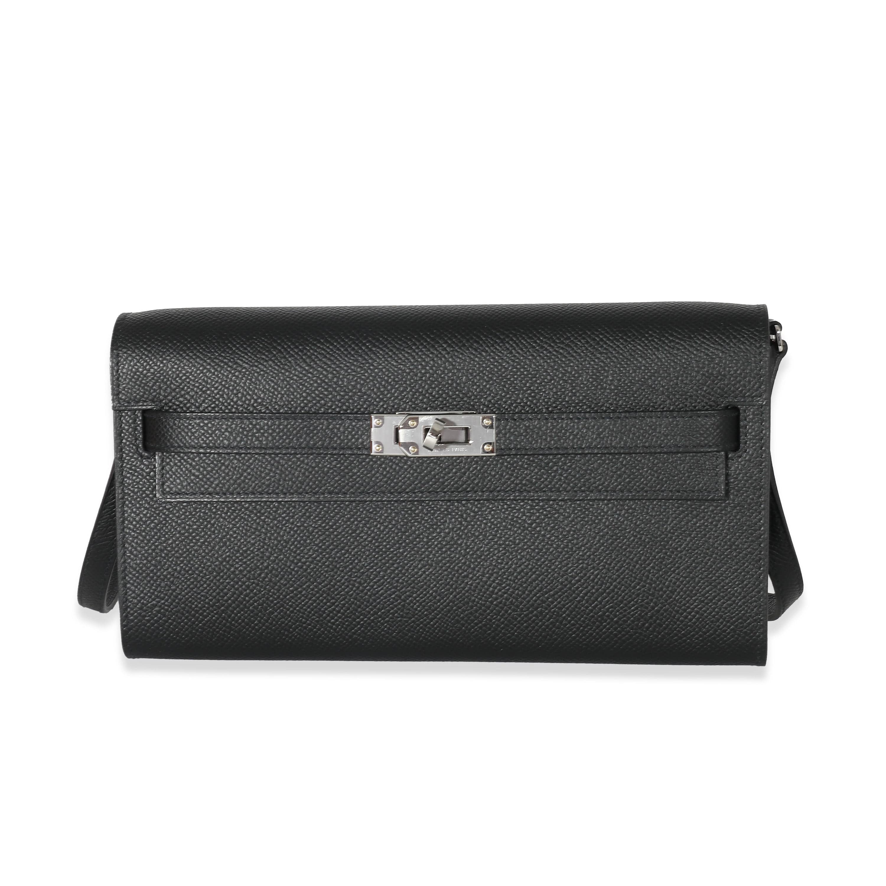 Hermès Hermes Black Epsom Kelly To Go PHW