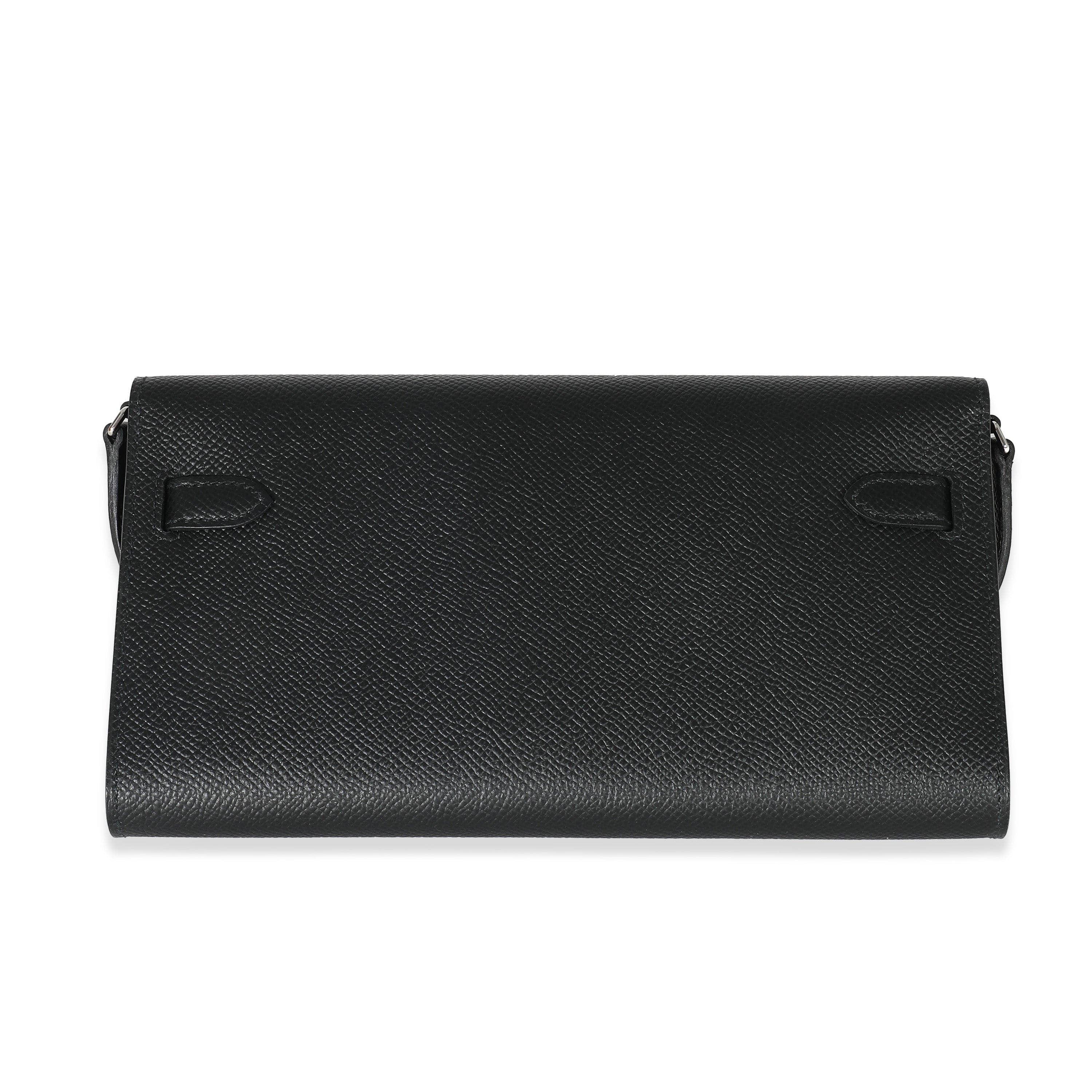 Hermès Hermes Black Epsom Kelly To Go PHW