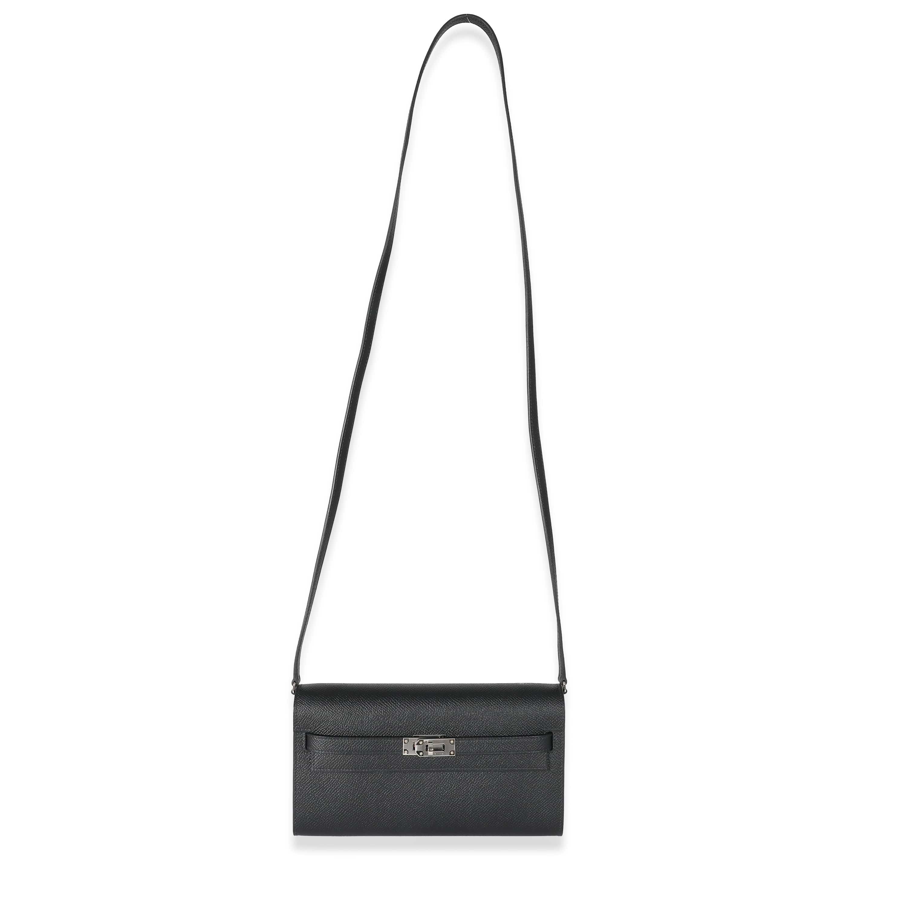 Hermès Hermes Black Epsom Kelly To Go PHW