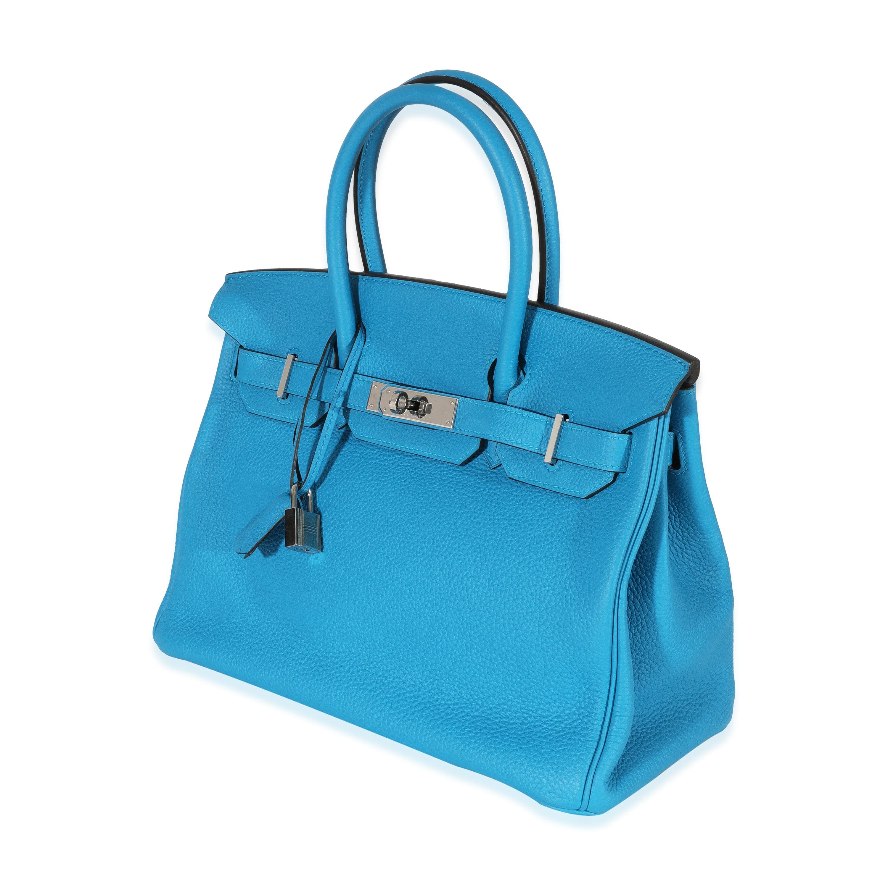 Hermès Hermes Bleu Zanzibar Malachite Togo Verso Birkin 30 PHW