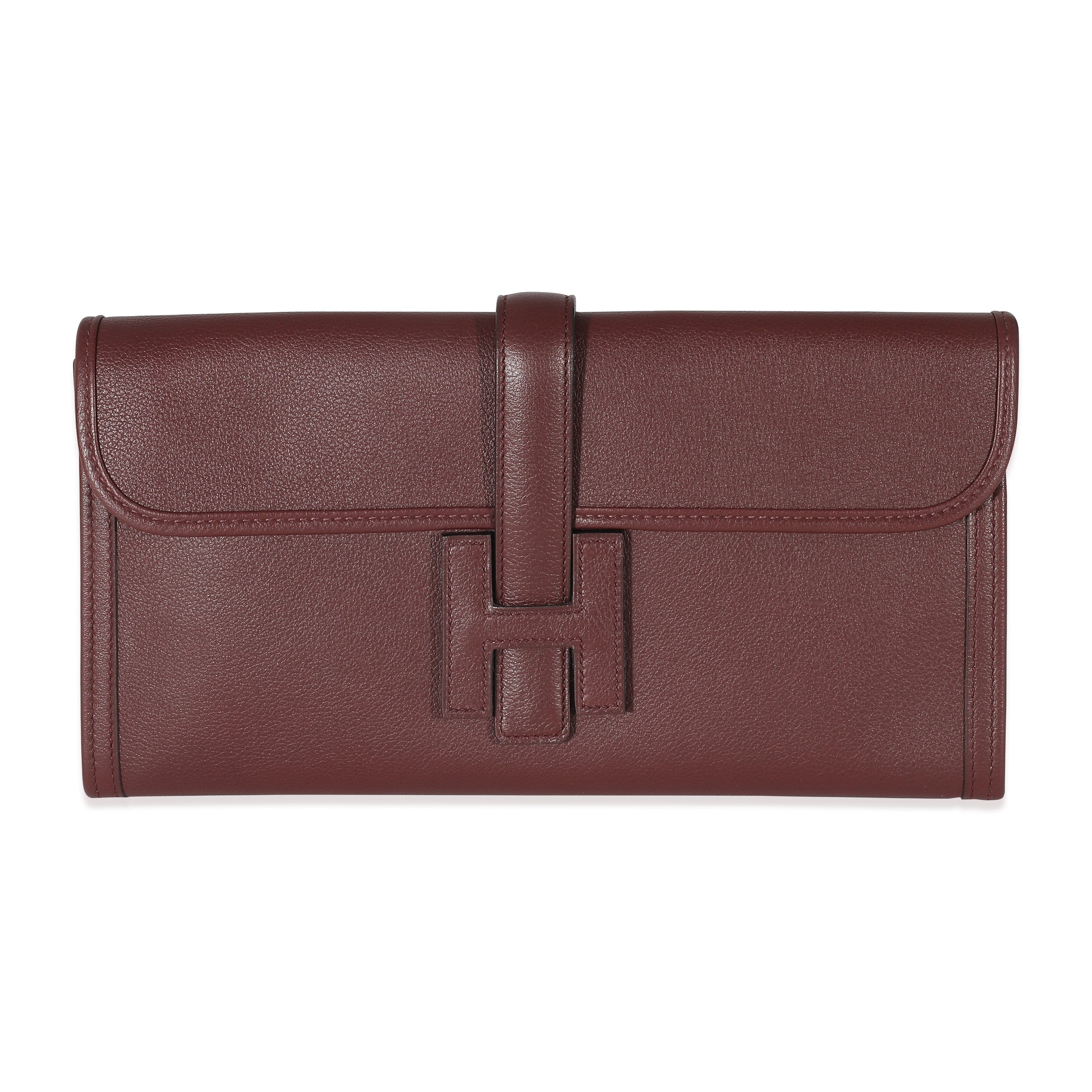 Hermès Hermes Bordeaux Evercolor Jige Elan 29