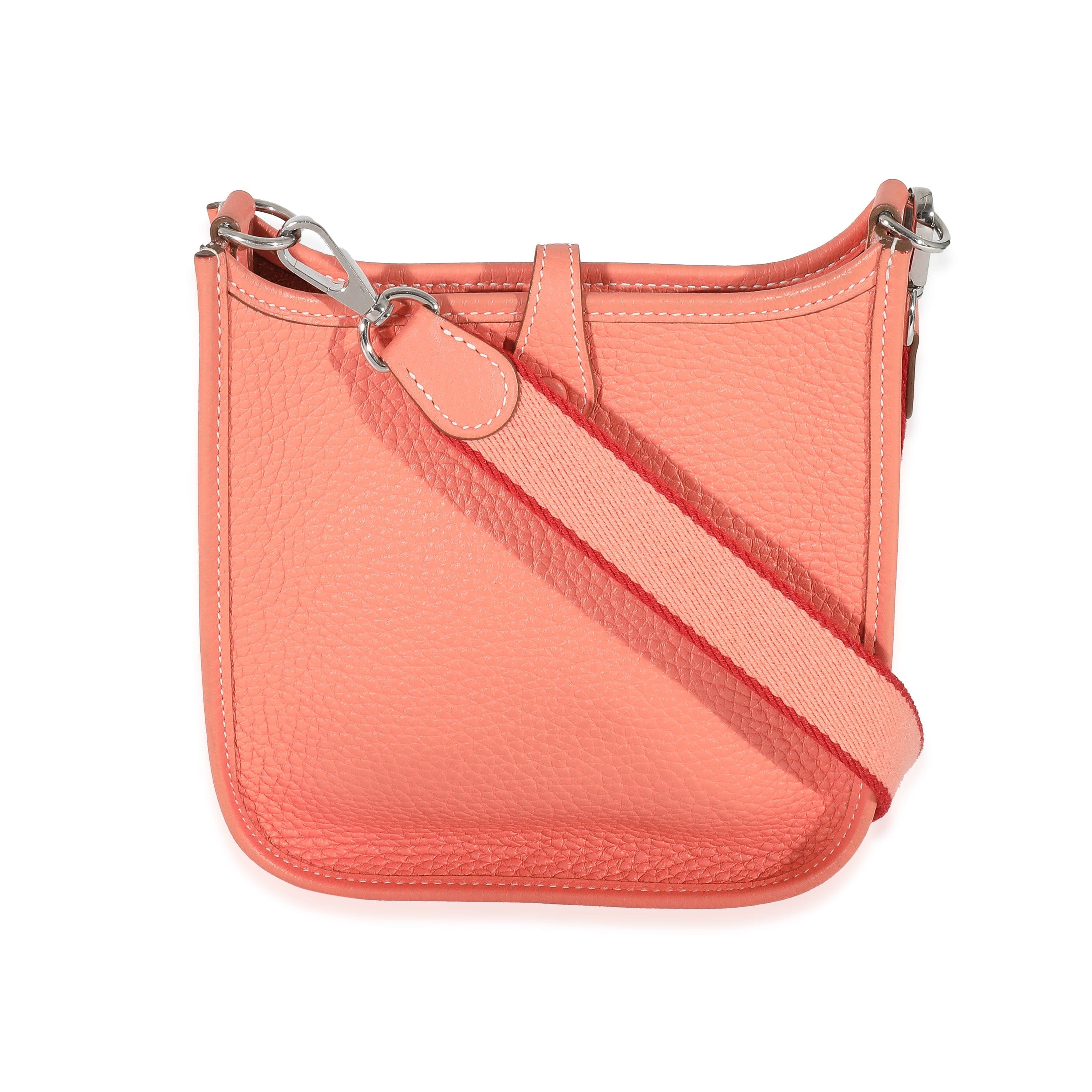 Hermès Hermès Clemence Flamingo Coral Mini Evelyne TPM 16