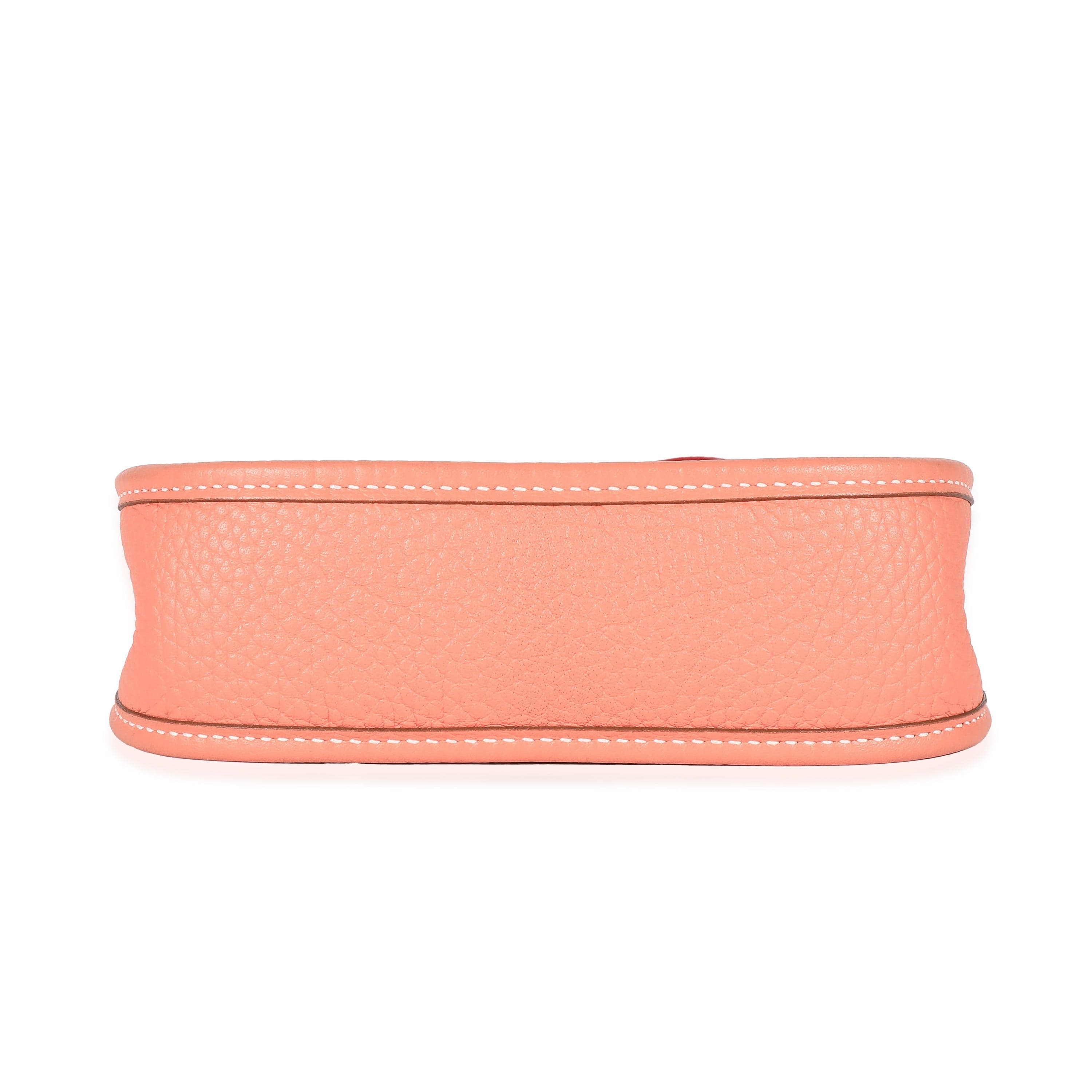 Hermès Hermès Clemence Flamingo Coral Mini Evelyne TPM 16