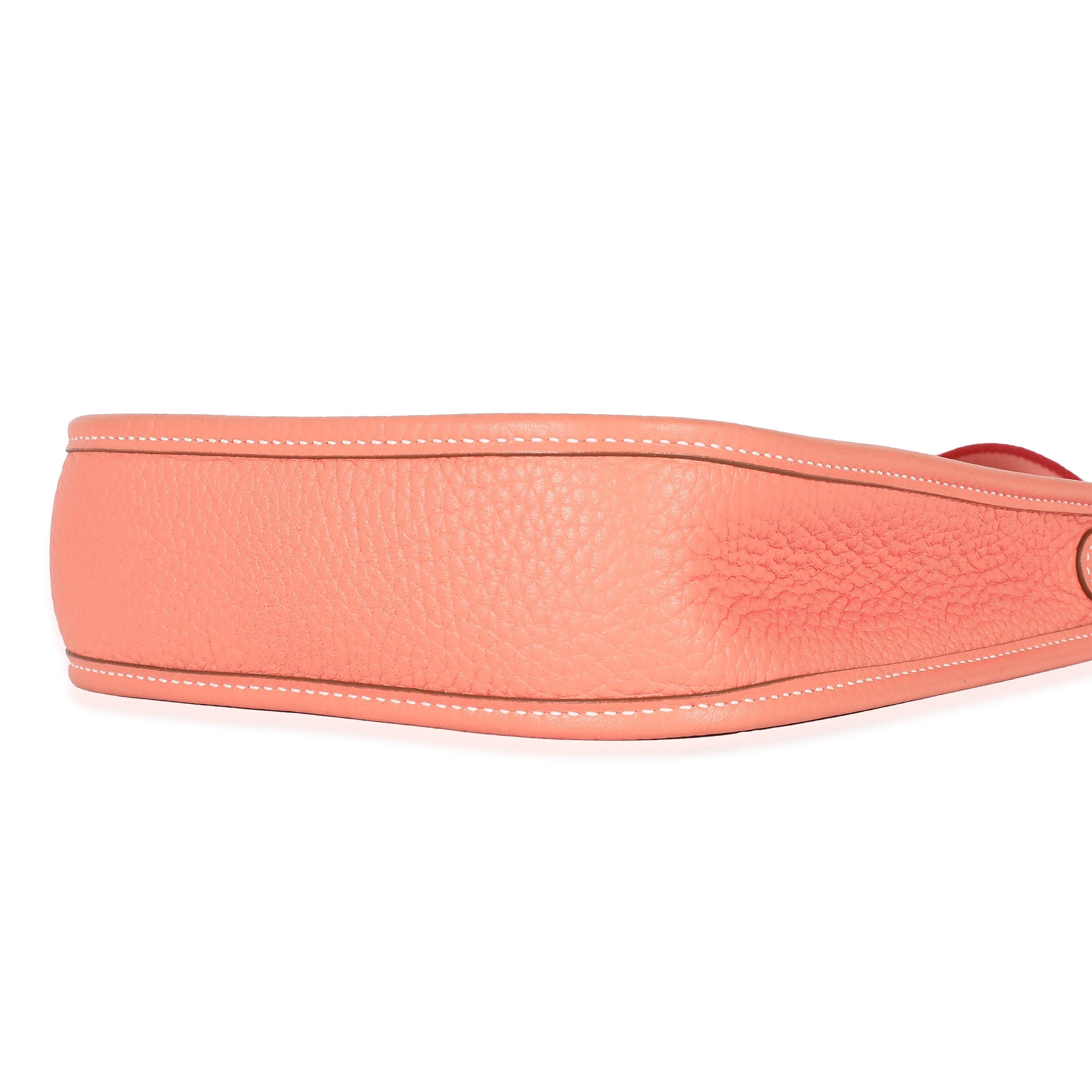 Hermès Hermès Clemence Flamingo Coral Mini Evelyne TPM 16