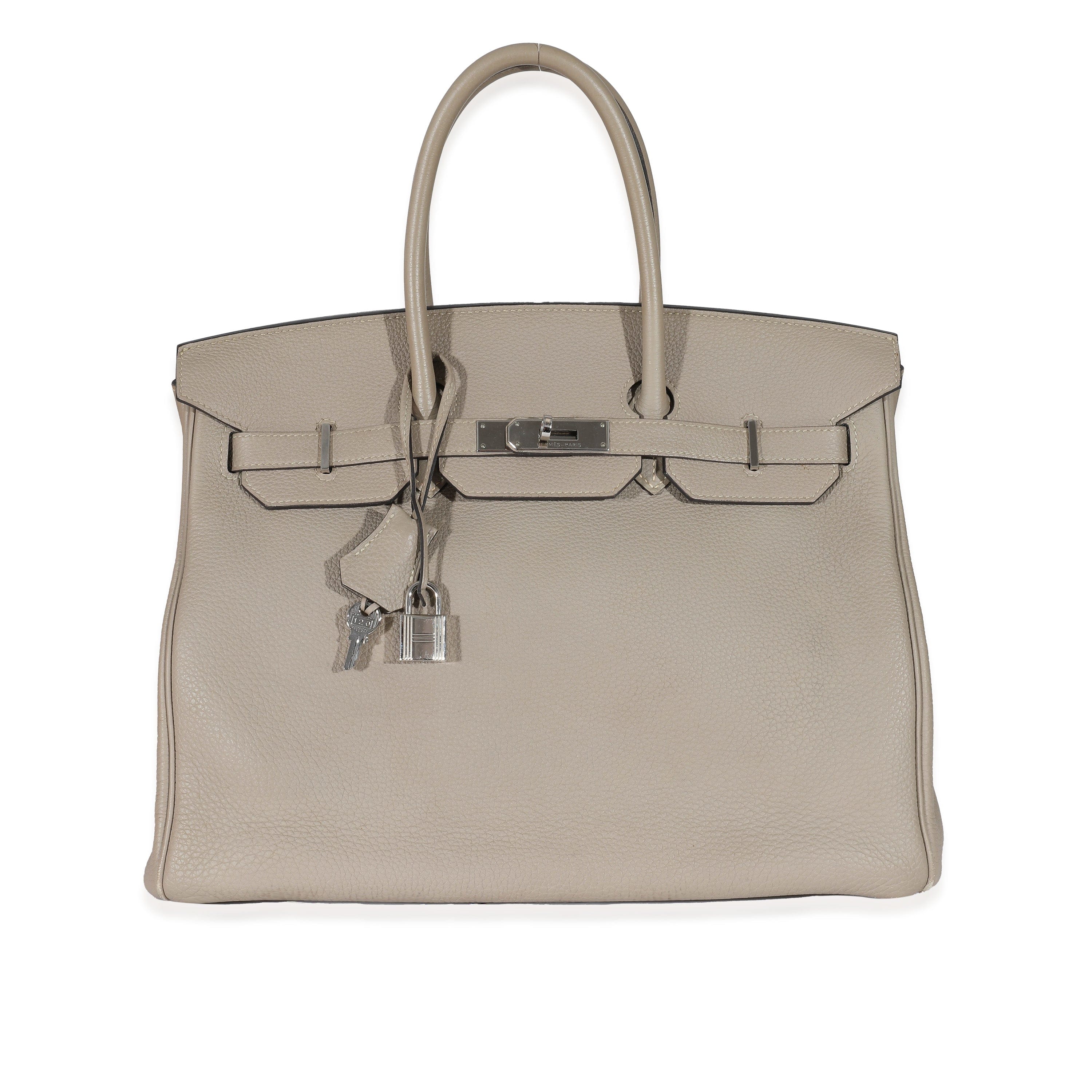 Hermès Hermès Gris Tourterelle Togo Birkin 35 PHW