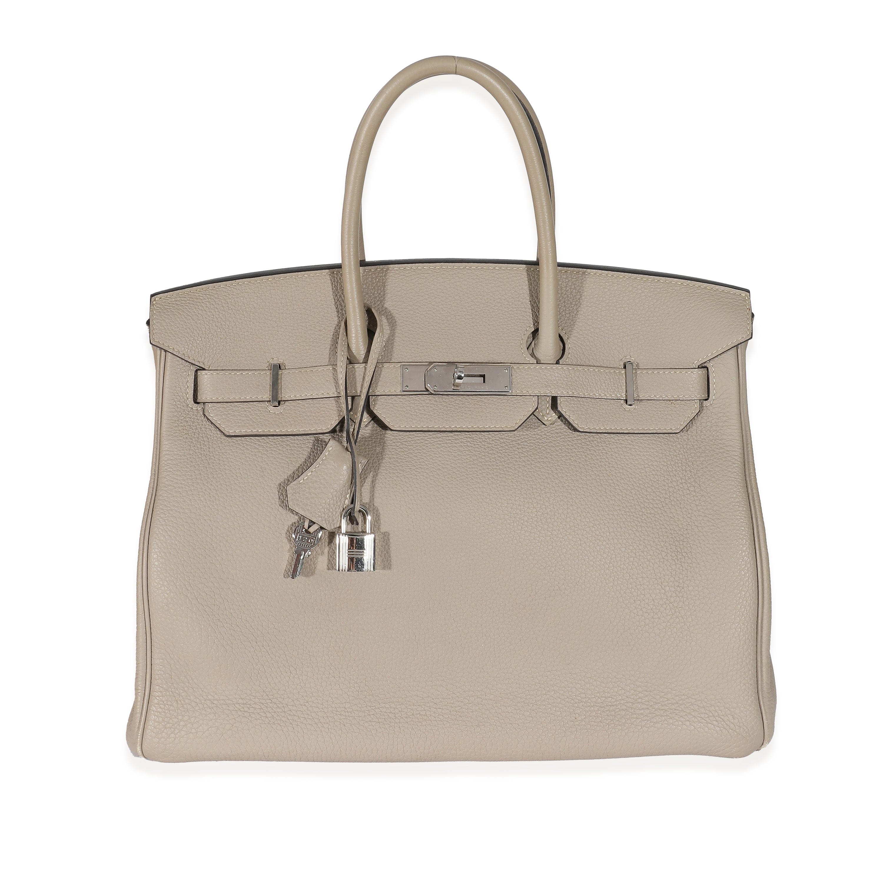 Hermès Hermès Gris Tourterelle Togo Birkin 35 PHW