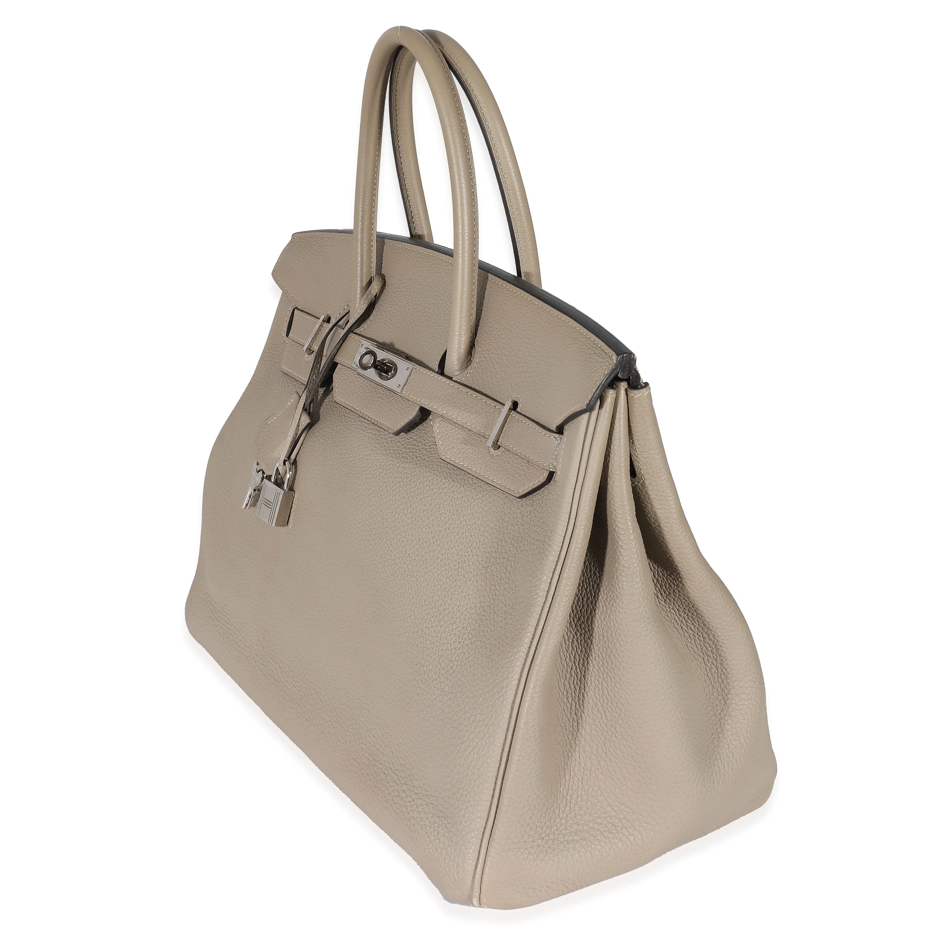 Hermès Hermès Gris Tourterelle Togo Birkin 35 PHW