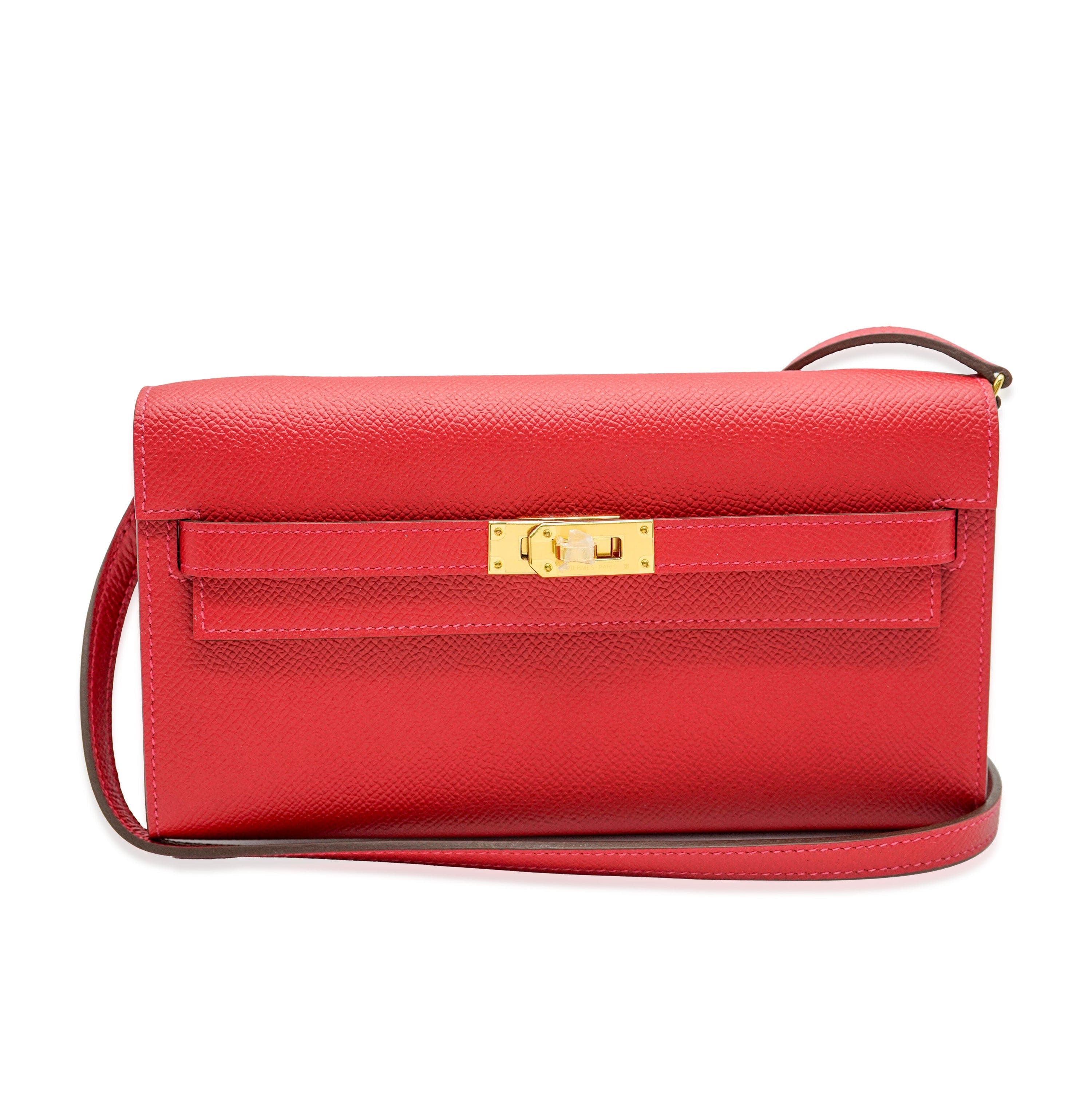 Hermès Hermès Rouge Casaque Epsom Kelly To Go GHW