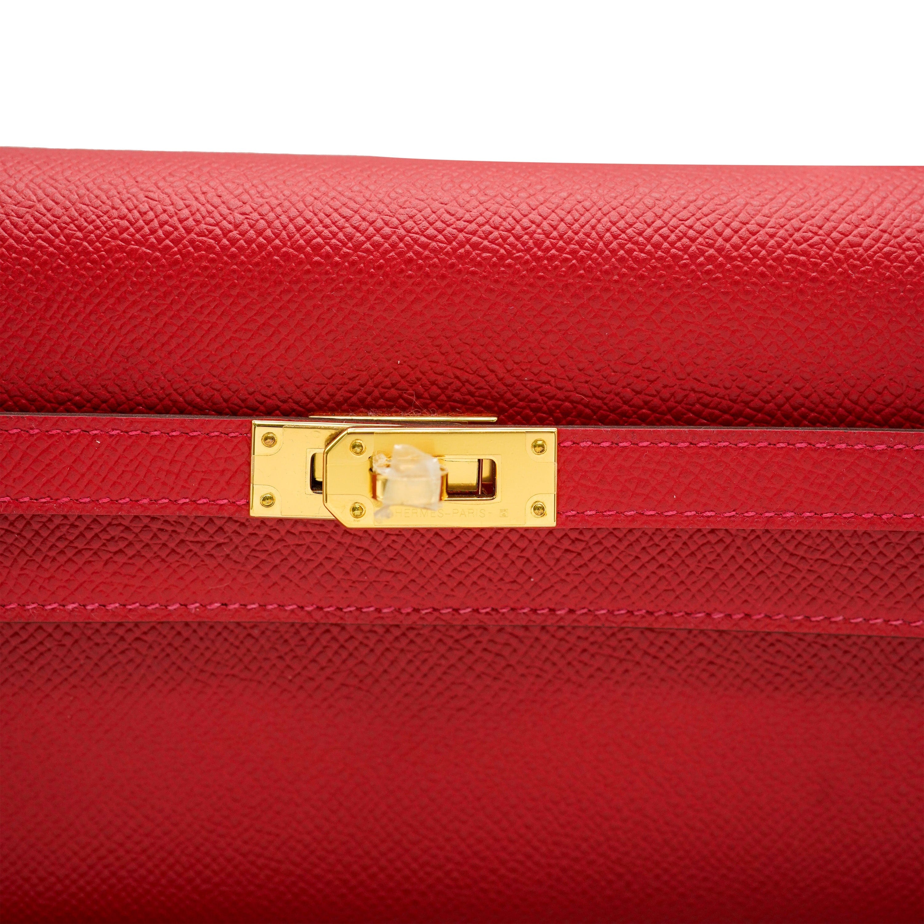 Hermès Hermès Rouge Casaque Epsom Kelly To Go GHW