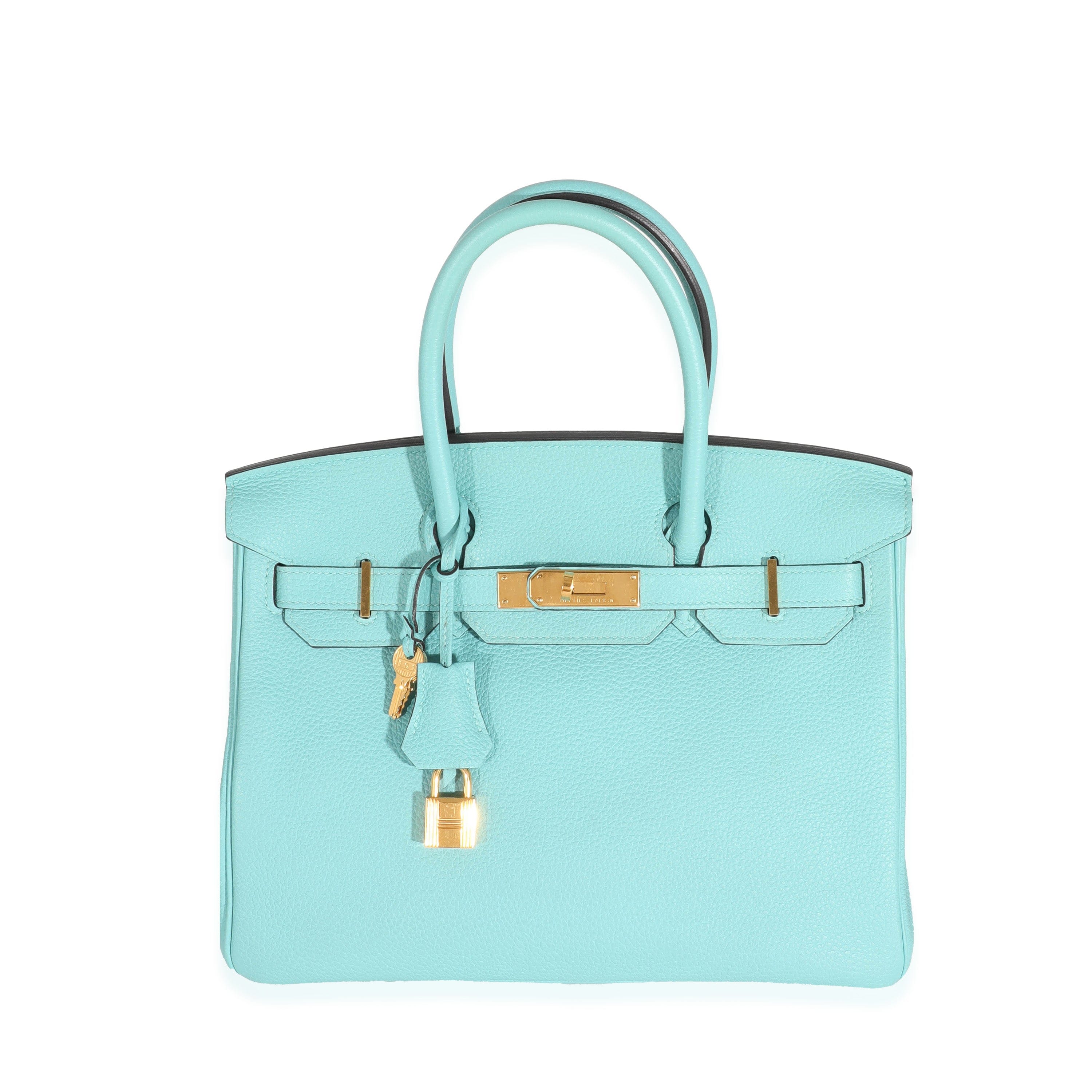 Hermès Hermès Togo Bleu Atoll Birkin 30 GHW