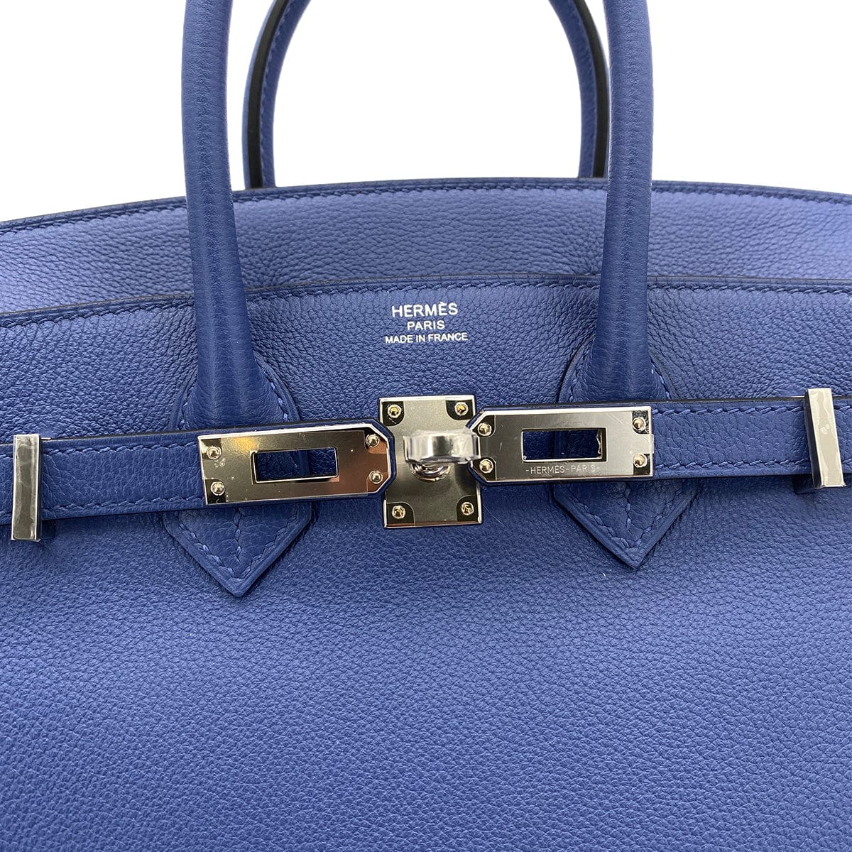 HERMES HERMES BIRKIN 25 BLUE BRIGHTON NOVILLO PHW #Z 90251950