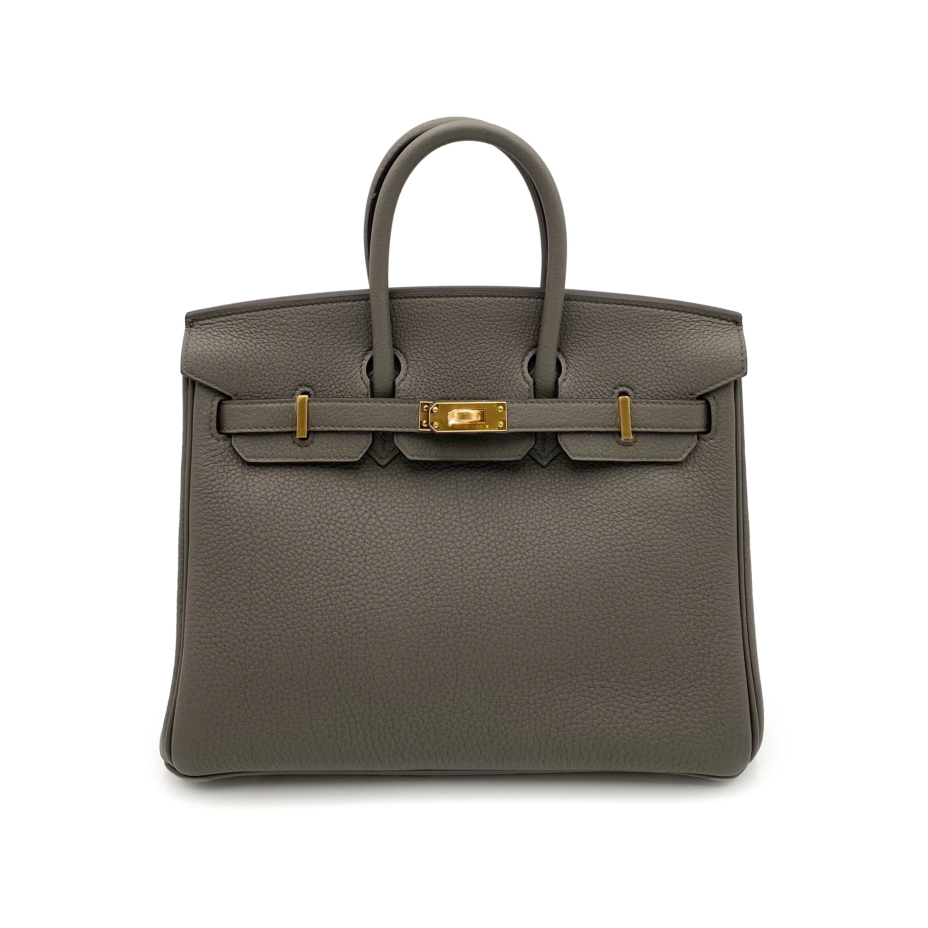 Hermès Hermès Birkin 25 Etain Togo GHW #U 90231899