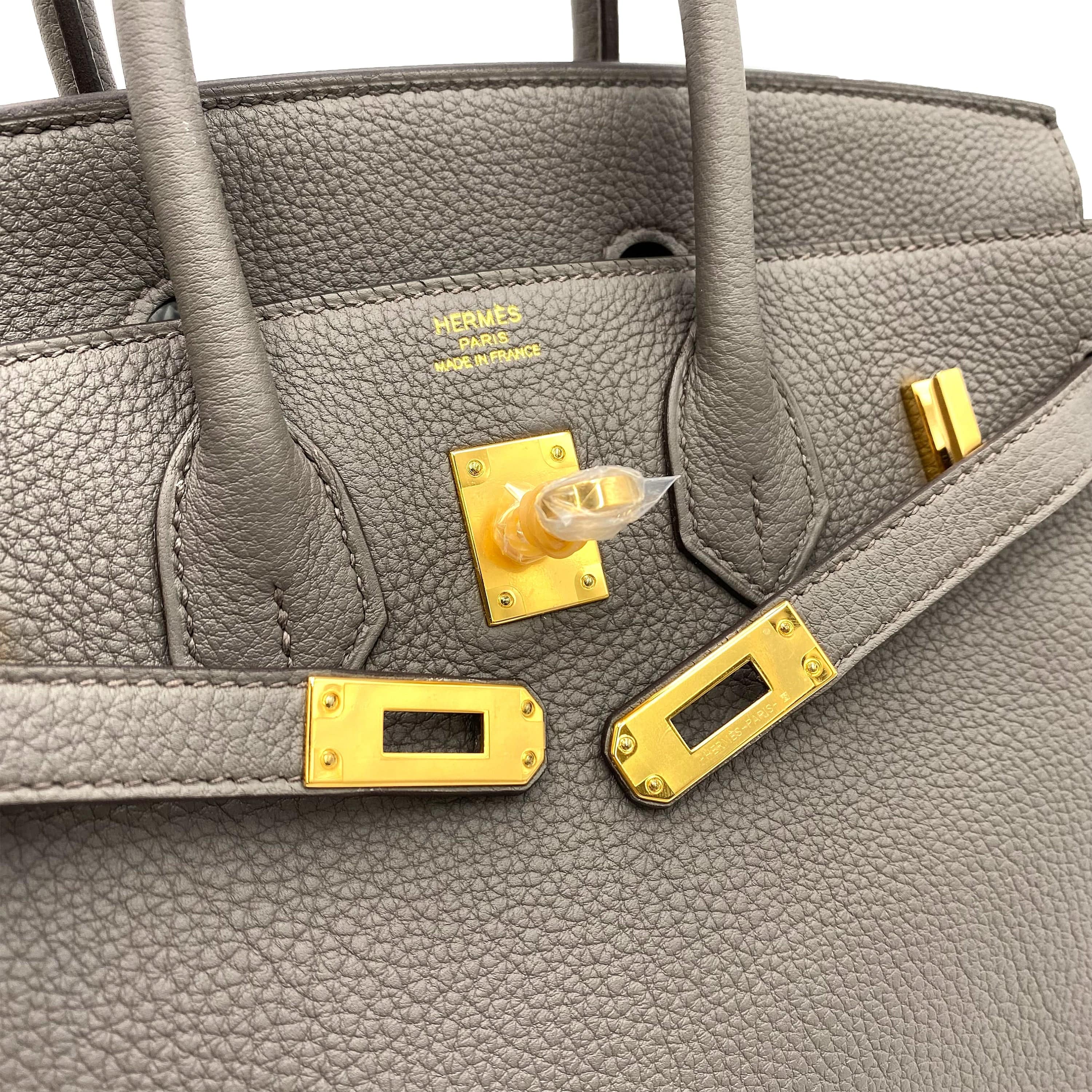 Hermès Hermès Birkin 25 Etain Togo GHW #U 90231899