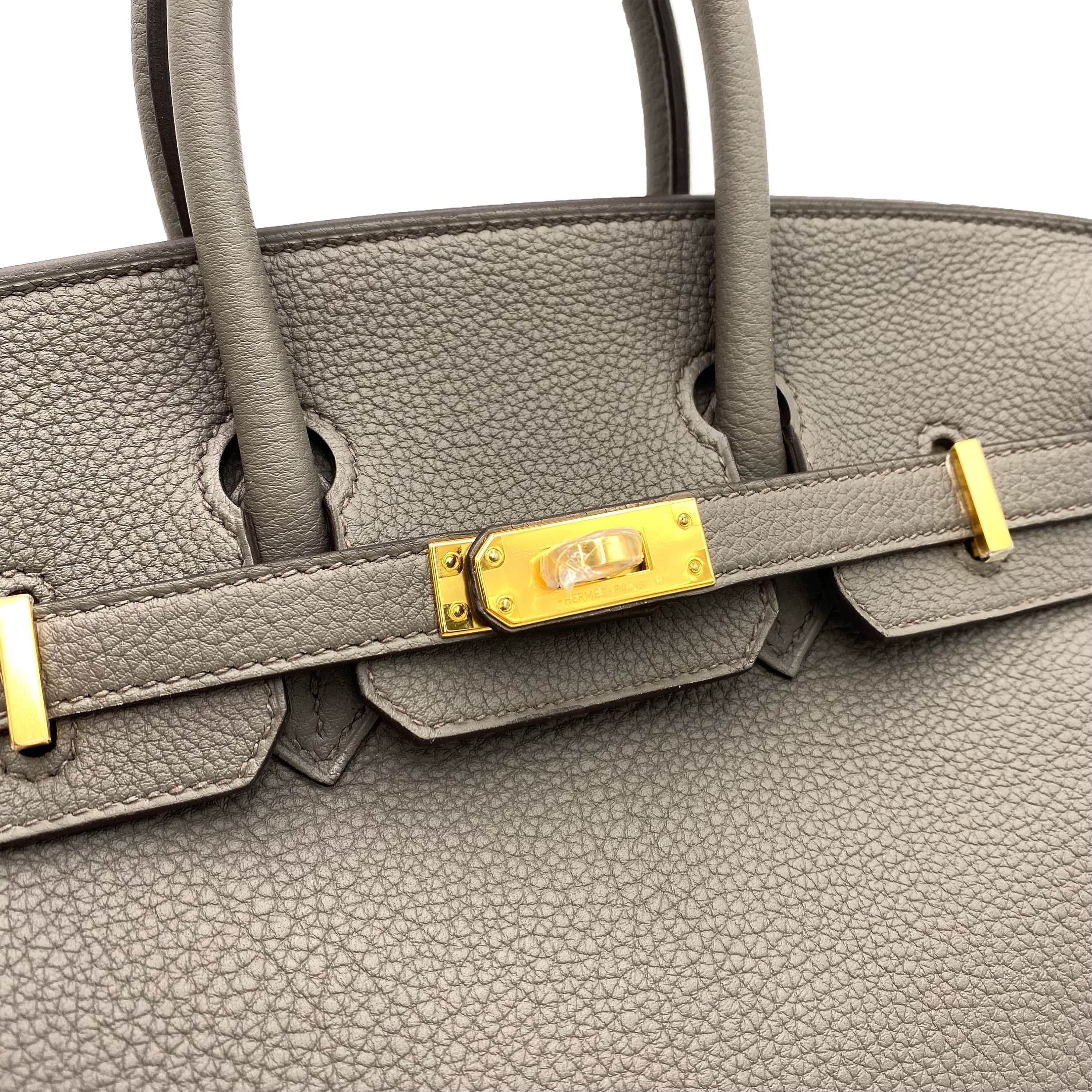 Hermès Hermès Birkin 25 Etain Togo GHW #U 90231899