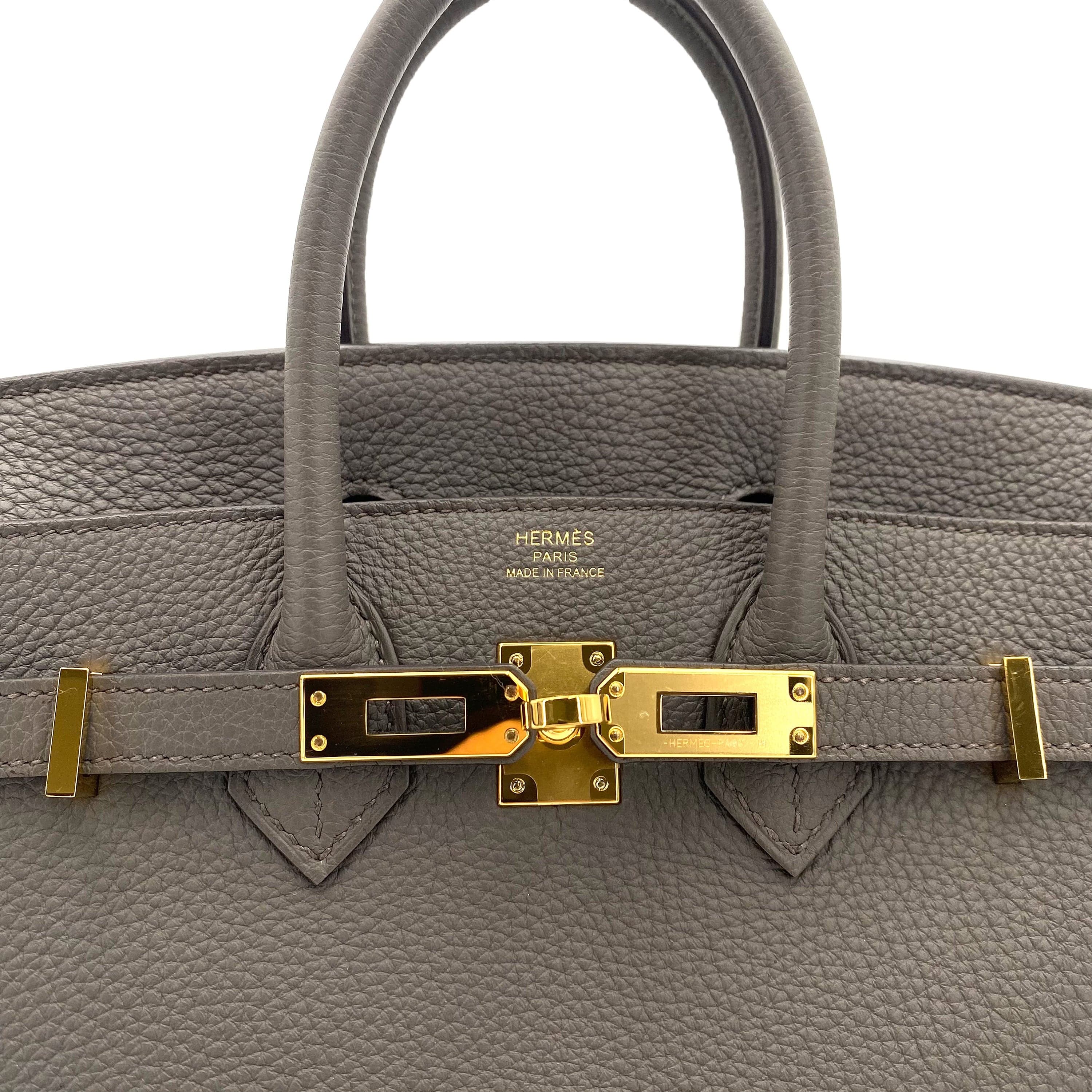 Hermès Hermès Birkin 25 Etain Togo GHW #U 90244077