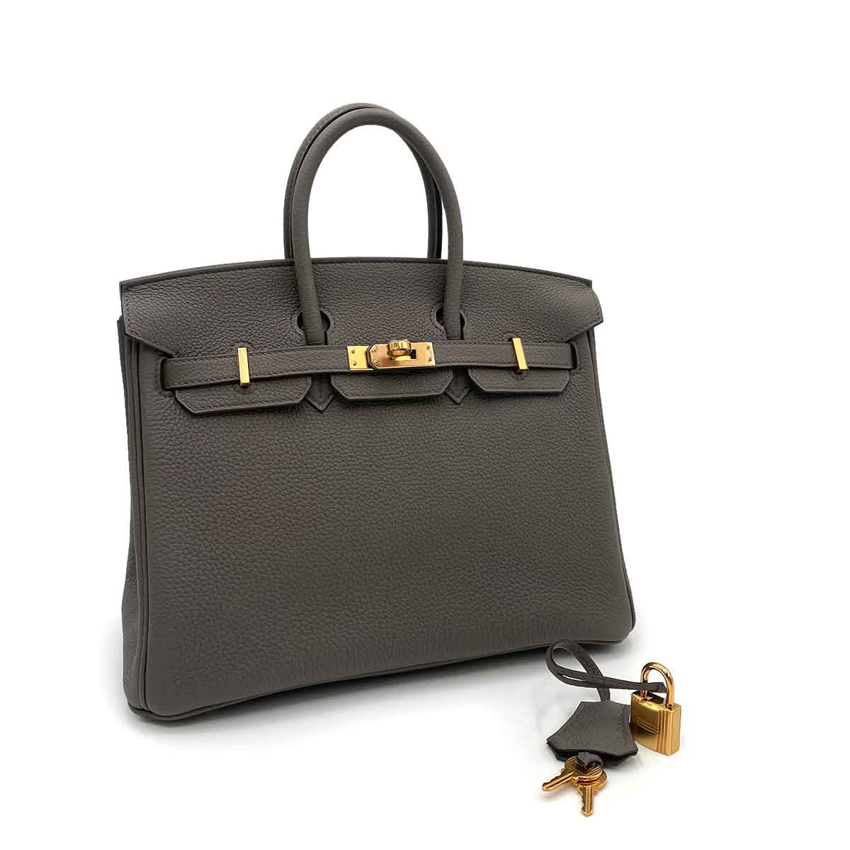 Hermès Hermès Birkin 25 Etain Togo RGHW #Z 90241668